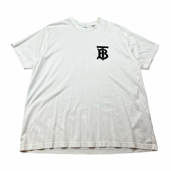 Burberry Monogram Motif Cotton Oversized T-Shirt White