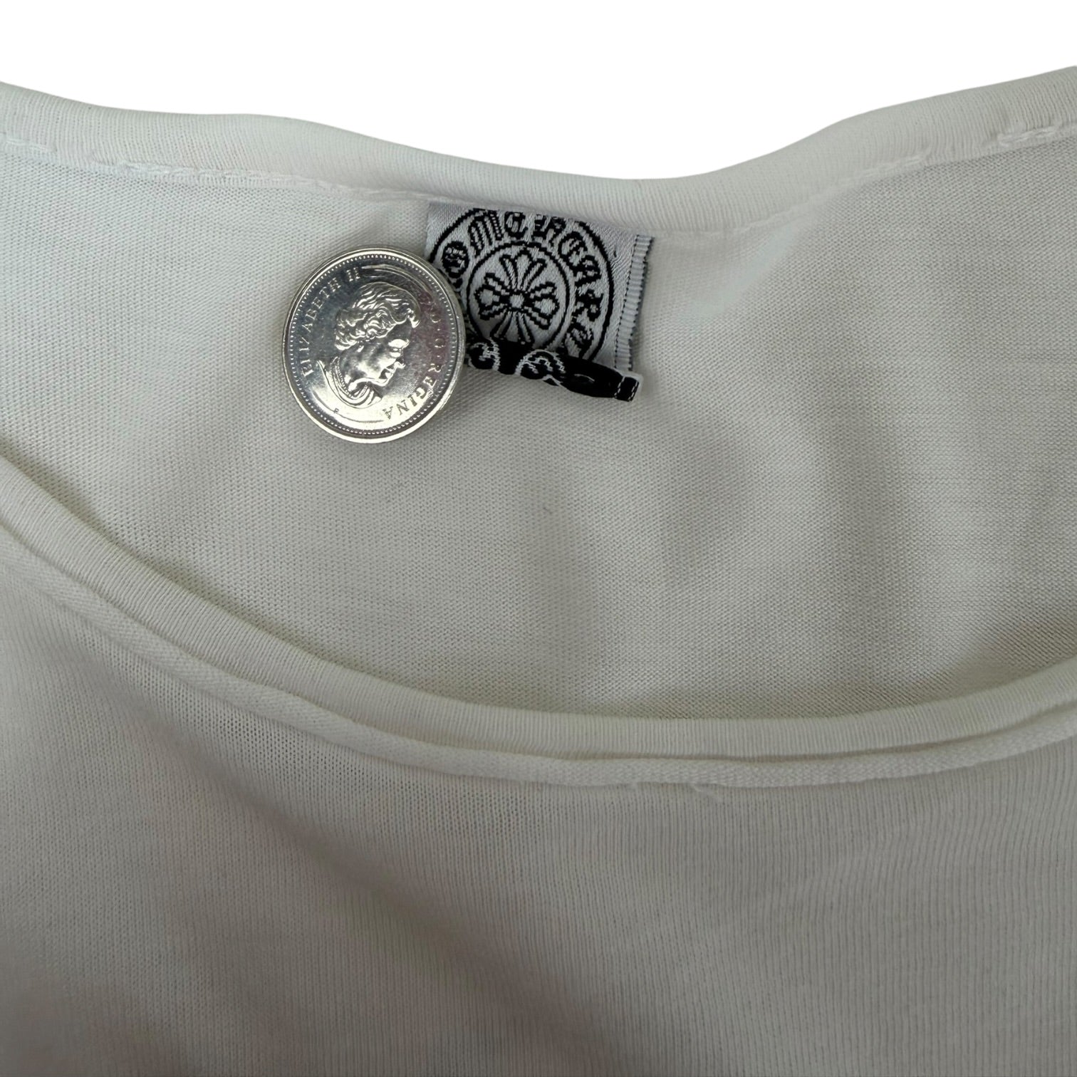 Vintage Chrome Hearts Cross Longsleeve Shirt White