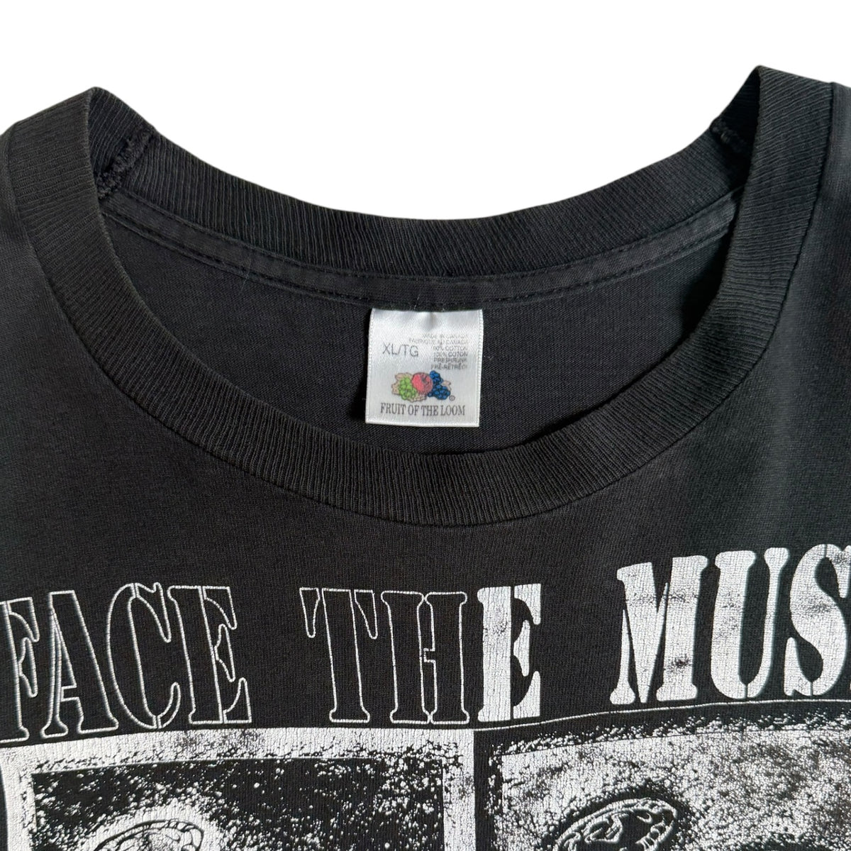 Vintage Face the Music T-Shirt Black