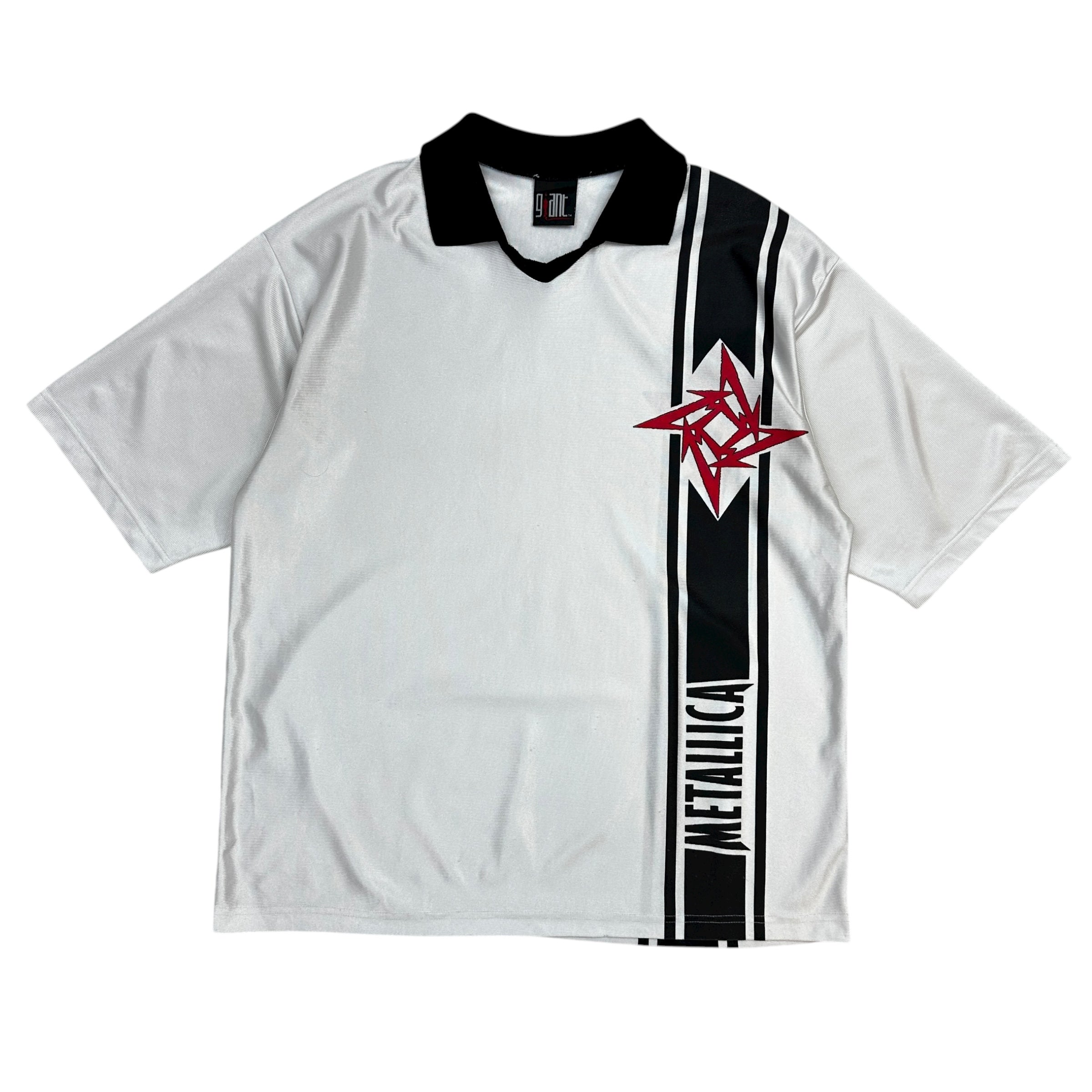 1997 Metallica Soccer Jersey White/Red