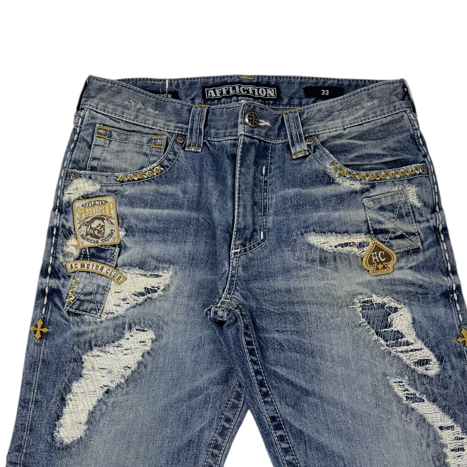 Vintage Y2K Affliction Embroidered Bottoms