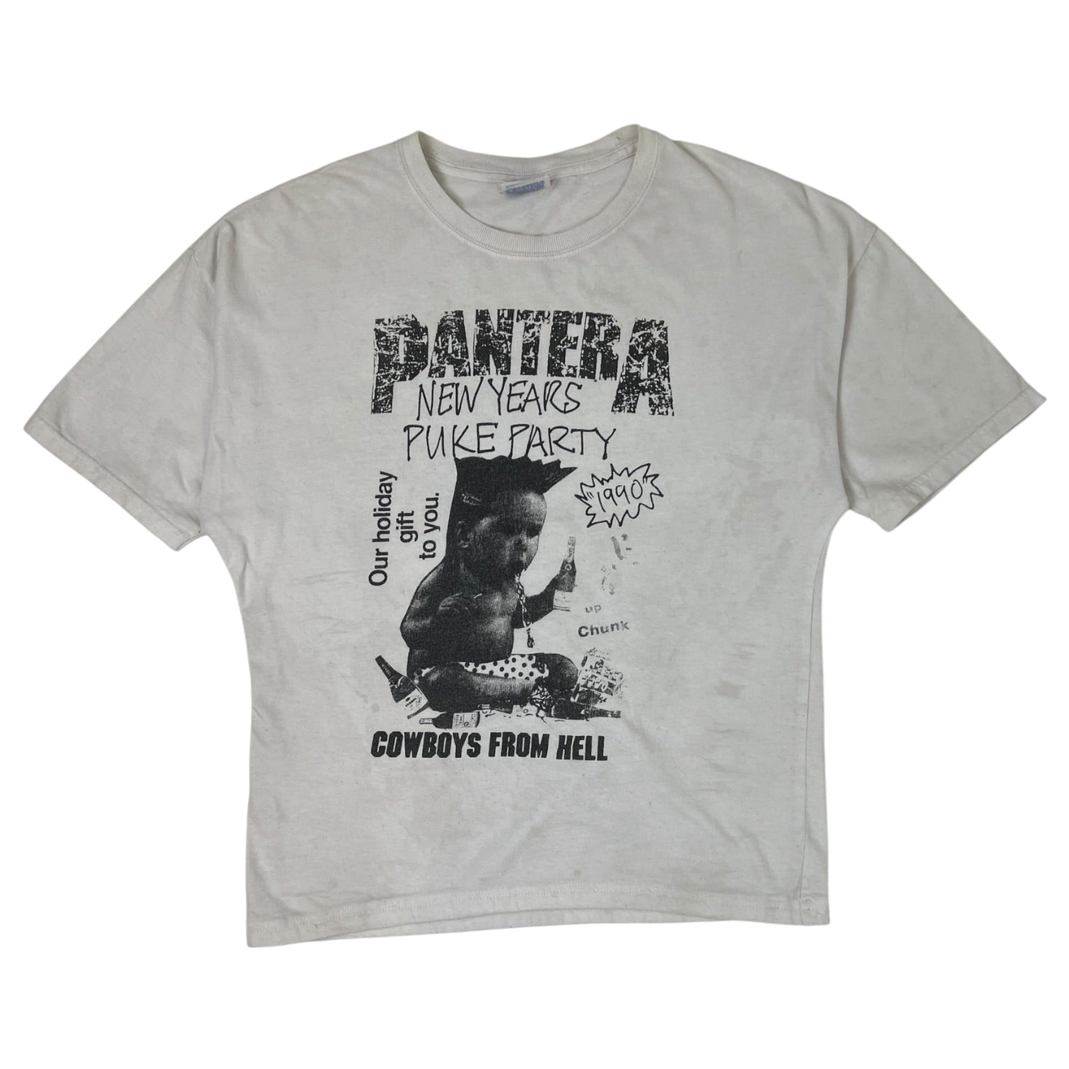 Pantera “New Years Puke Party” T-Shirt White
