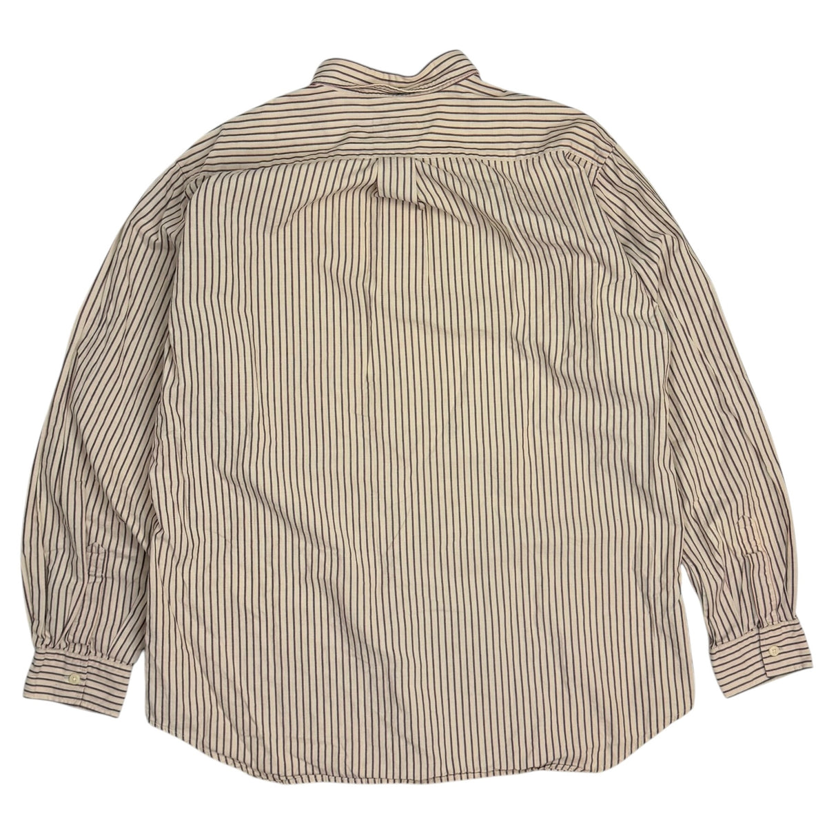 Vintage Yves Saint Lauren Striped Button Up Tan