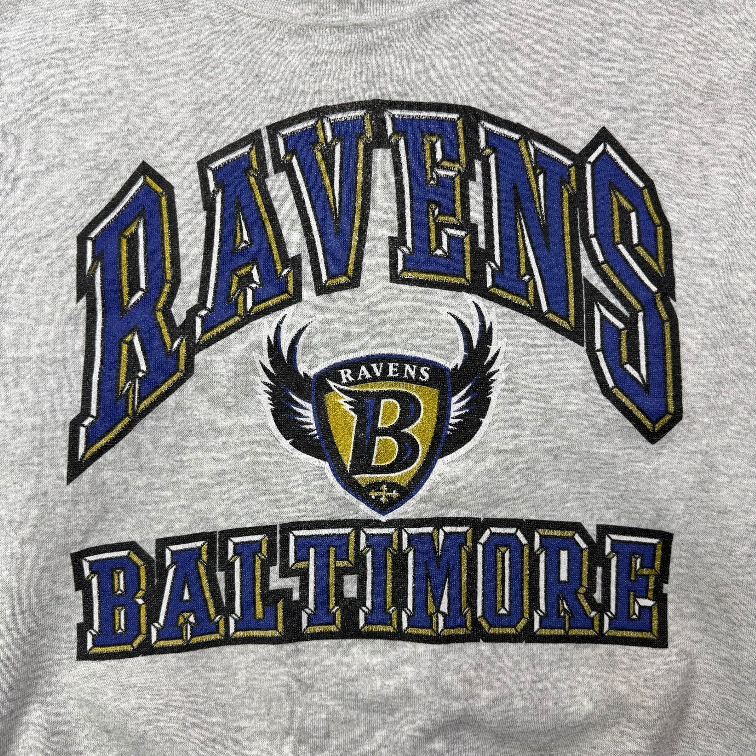 Vintage Baltimore Ravens Crewneck Grey