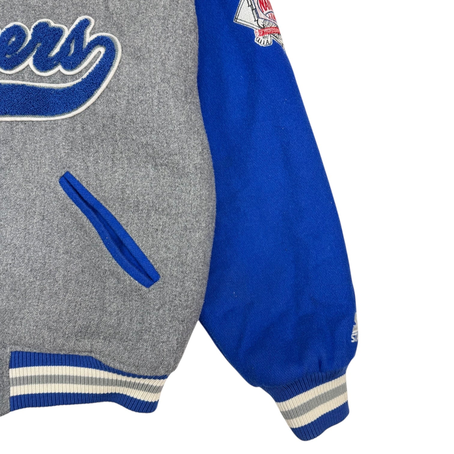 Vintage Starter Los Angeles Dodgers Wool Varsity Jacket Blue