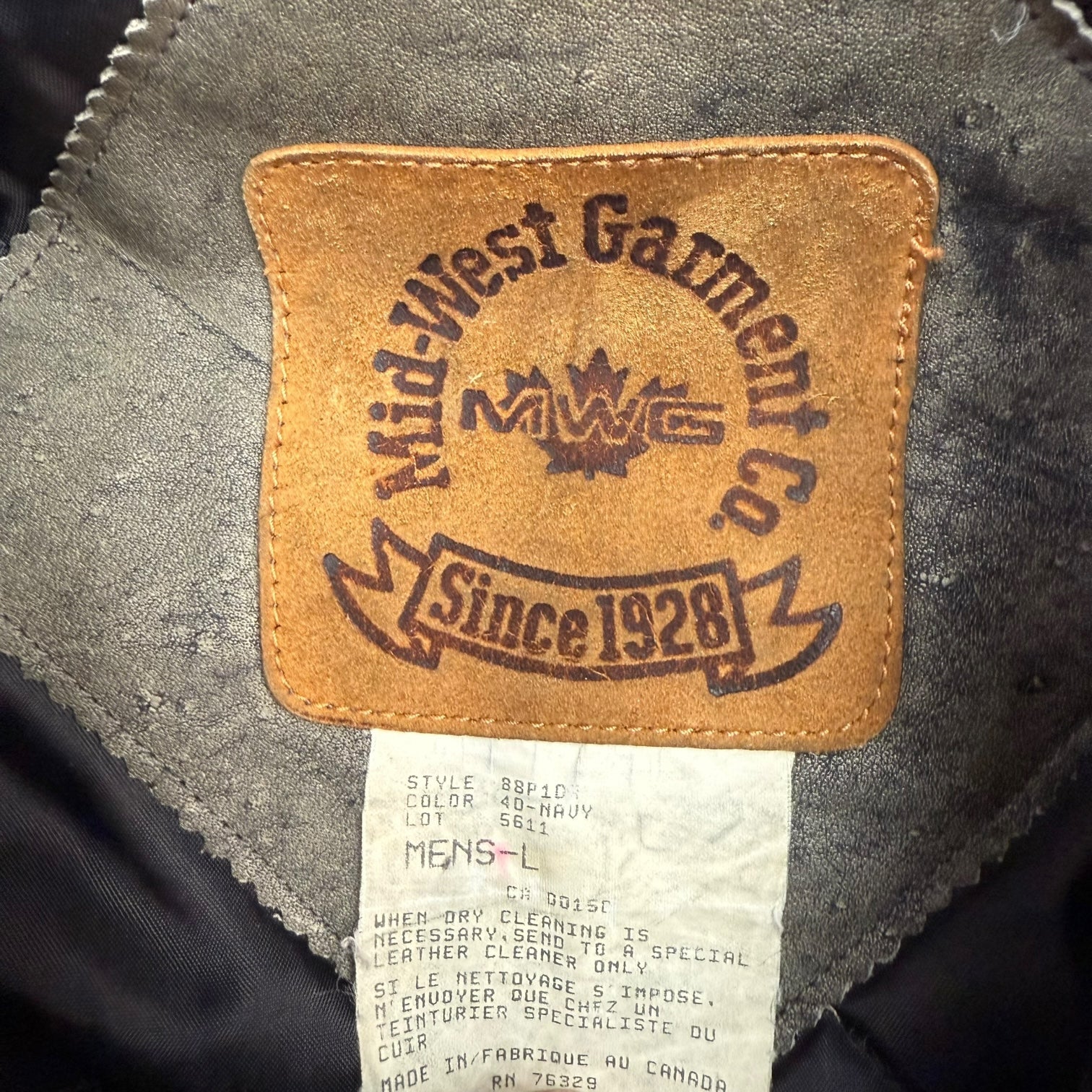 1997 Canadian Finals Rodeo Bomber Jacket Navy Blue