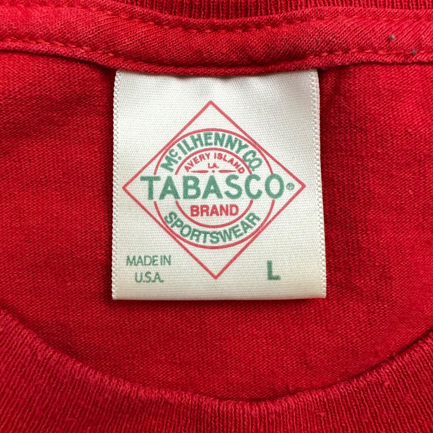 Vintage Tabasco Brand Sportswear Tee Red