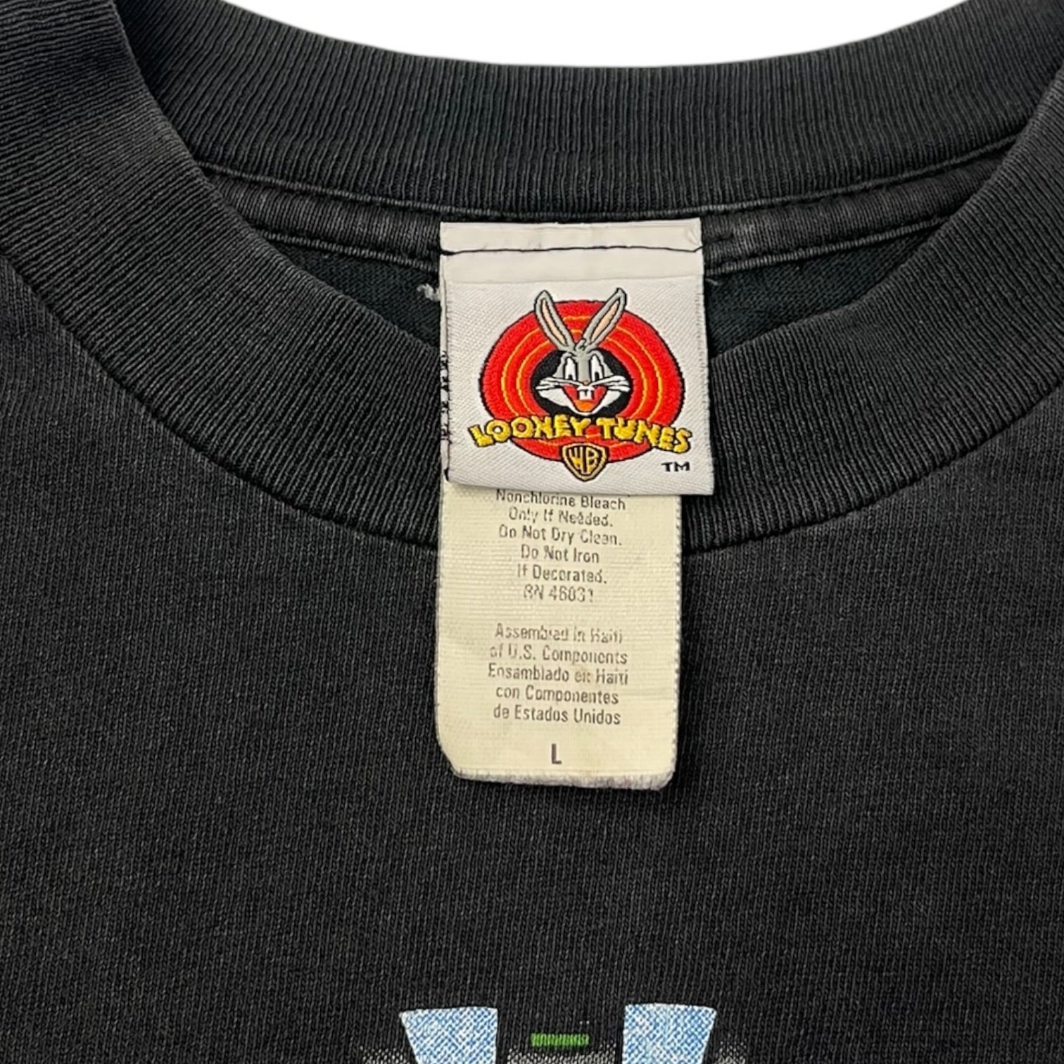 Vintage Taz ‘I Brake For Toons’ T-Shirt   Faded Black