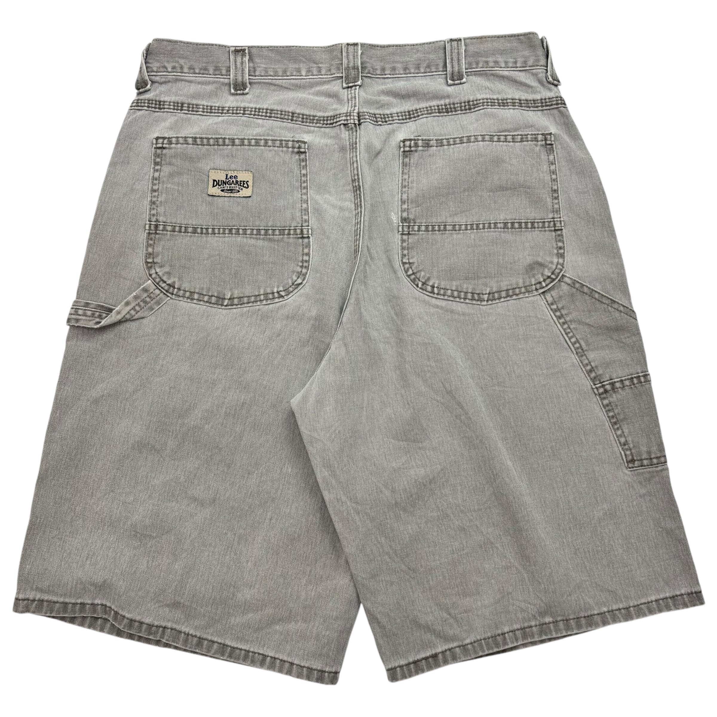 Vintage Lee Dungarees Denim Shorts Grey