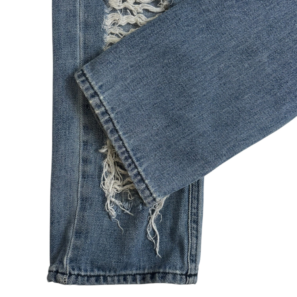 Hood By Air Shredder Zip Denim Jeans Medium Wash
