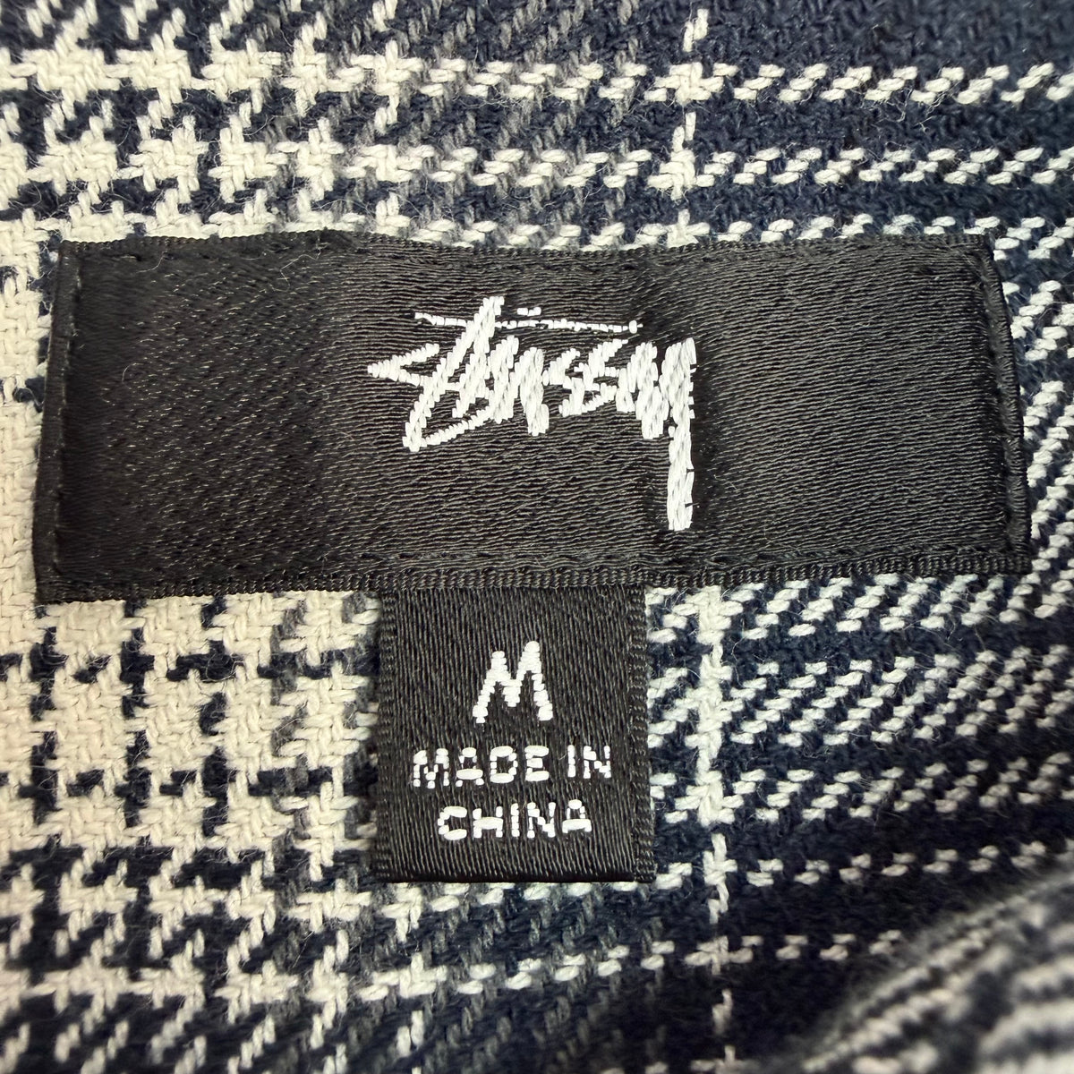 Stussy Paul Shadow Plaid Zip Shirt Black