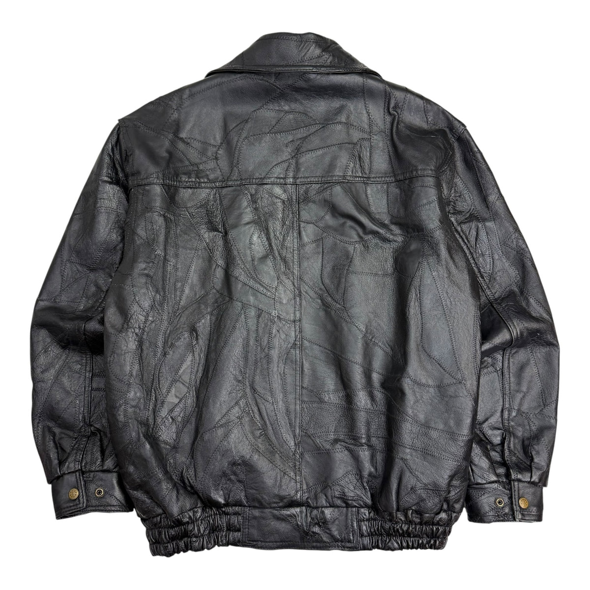 Vintage LeWorld Fine Leathers Leather Jacket Black
