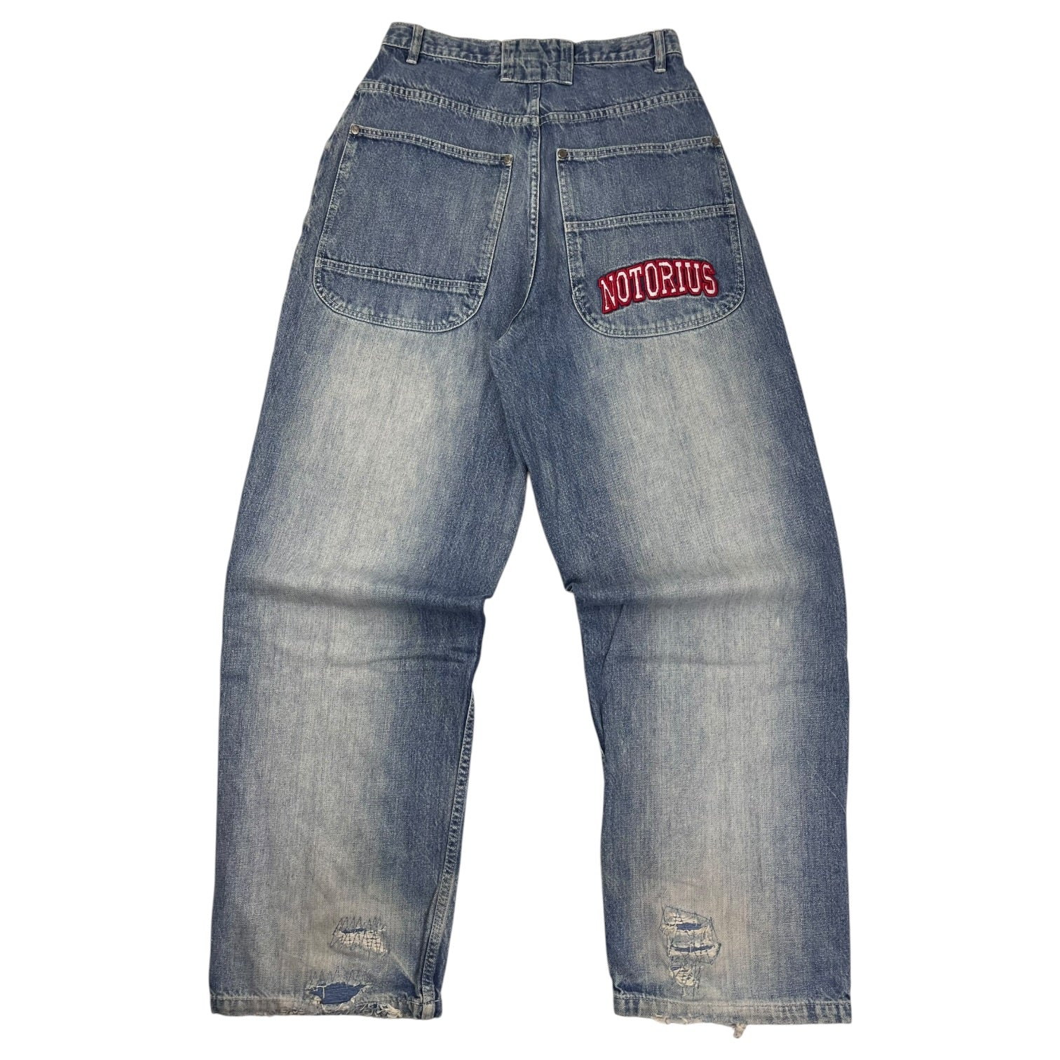 Vintage Y2K Notorius Embroidered Denim Bottoms