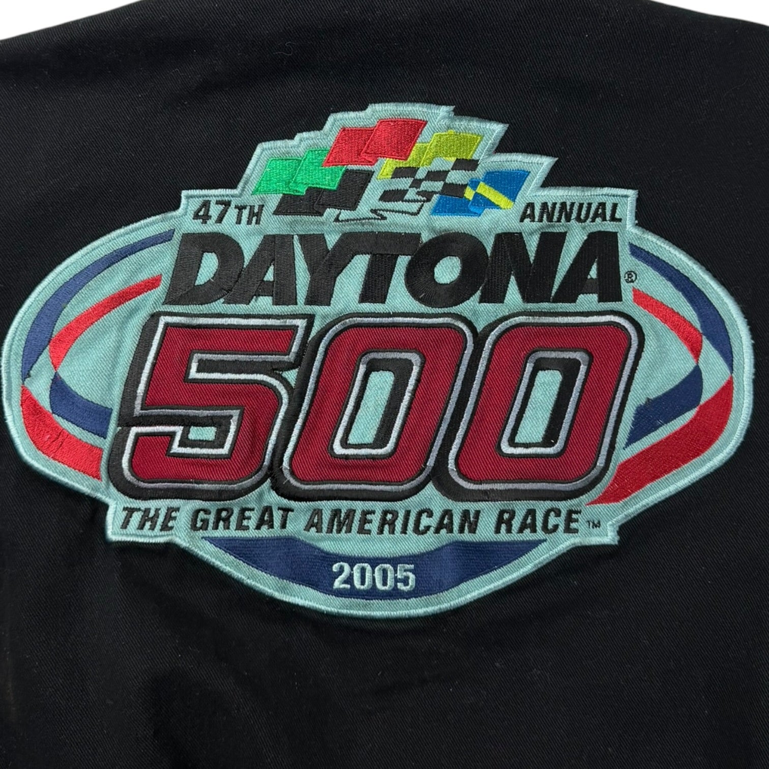 Vintage Daytona 500 NASCAR Jacket Black/Blue