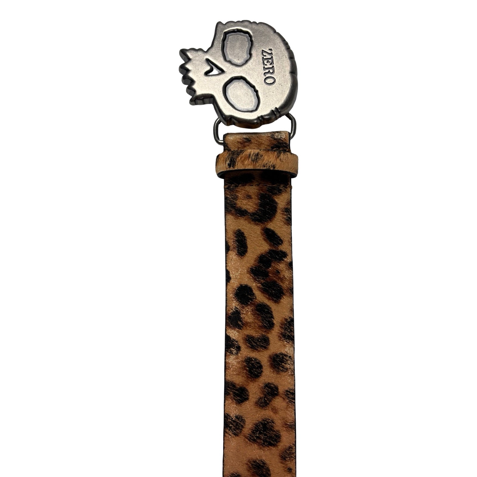 Pleasure Silverstone Skull Leopard Studded Belt