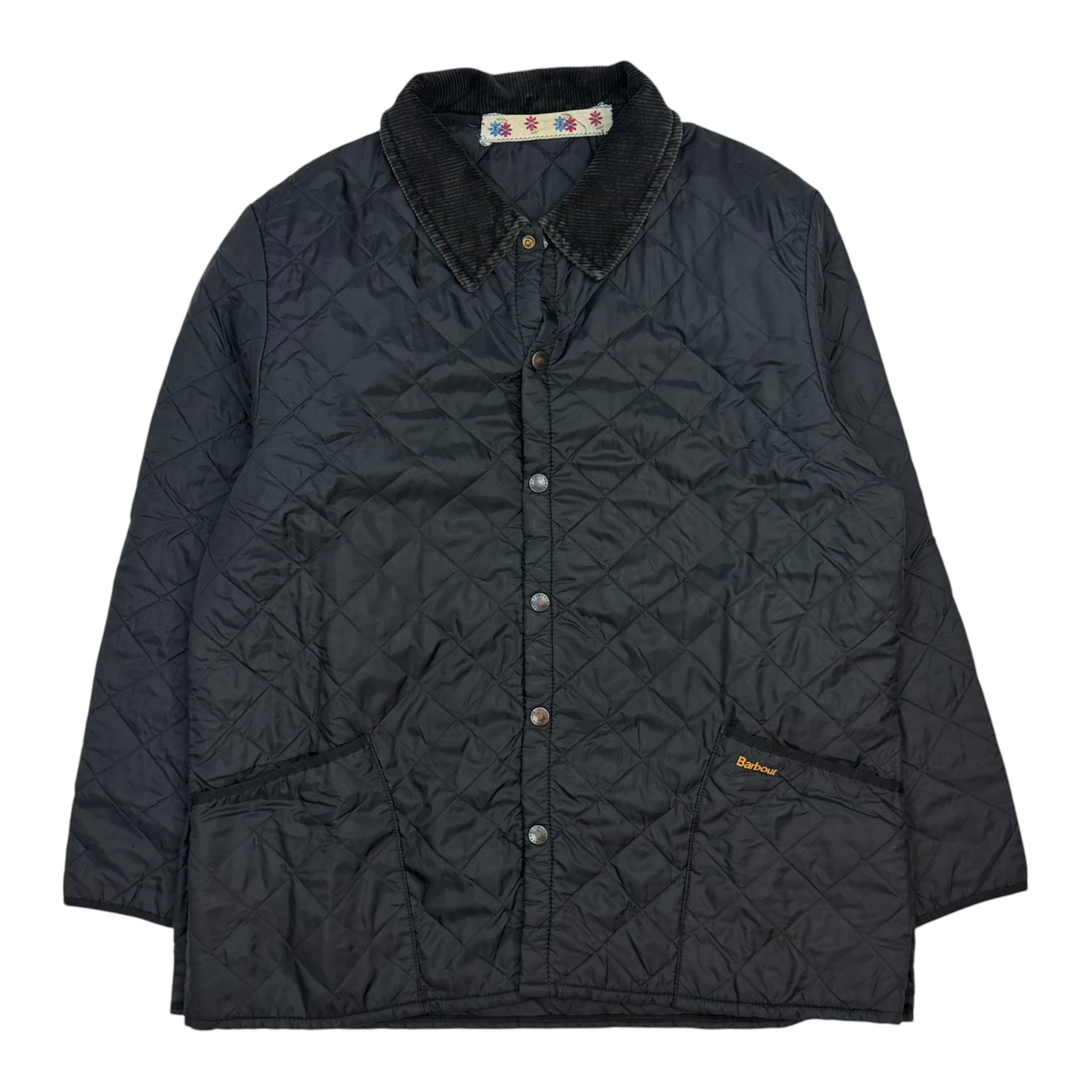 Vintage Barbour Quilted Jacket Black