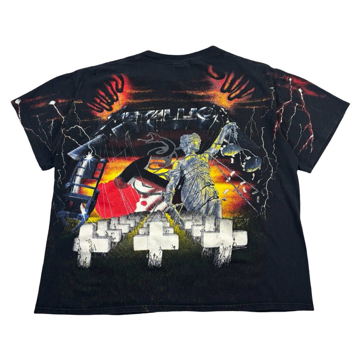 1991 Metallica Album Collage All Over Print T-Shirt