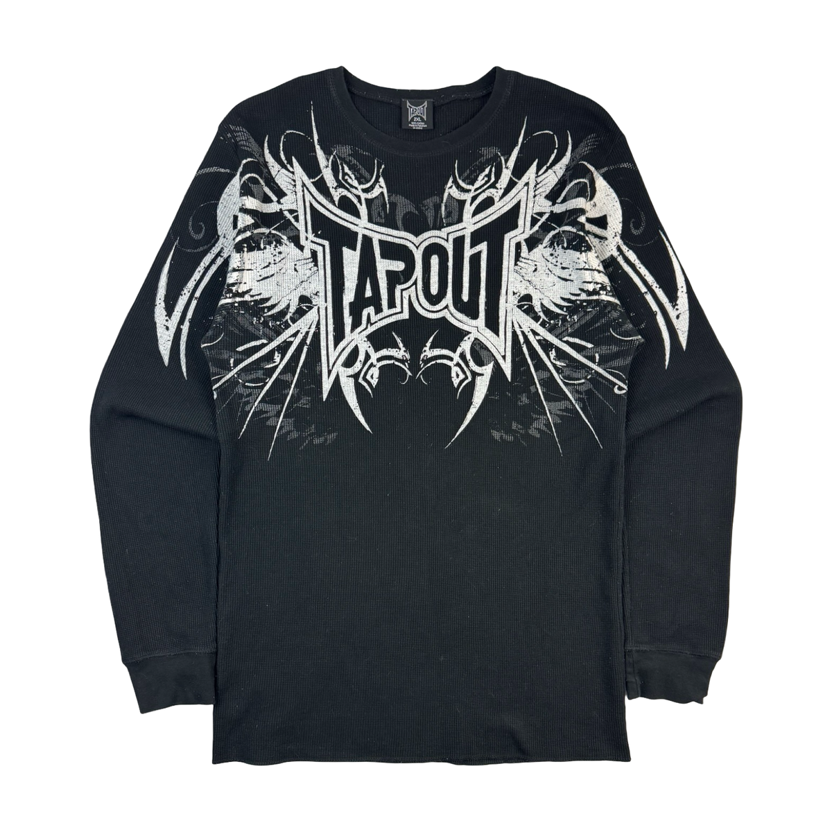 Vintage Y2K Tapout Cyber Mall Emo Longsleeve Thermal T-Shirt