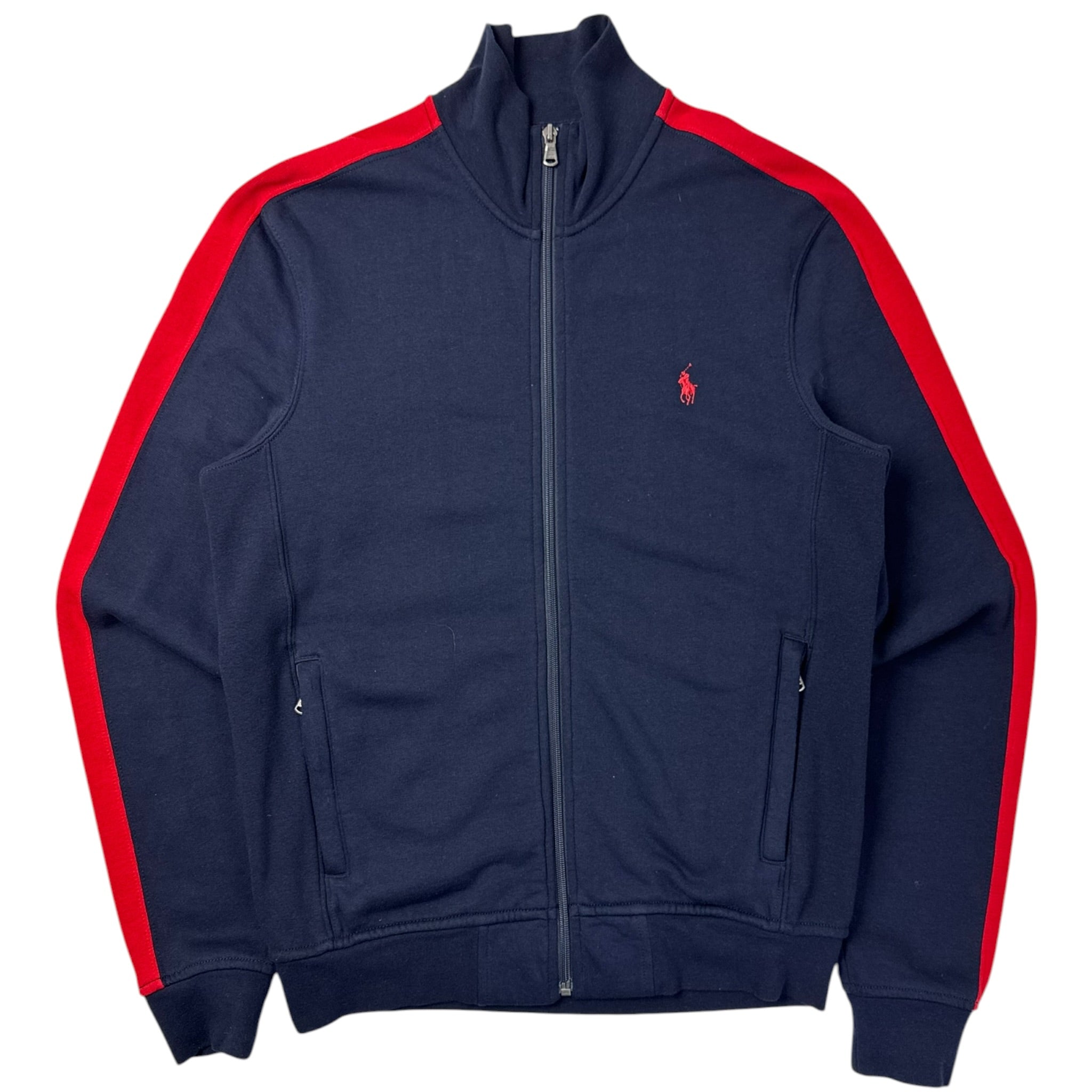 Polo Ralph Lauren Full Zip Track Sweater Navy/Red