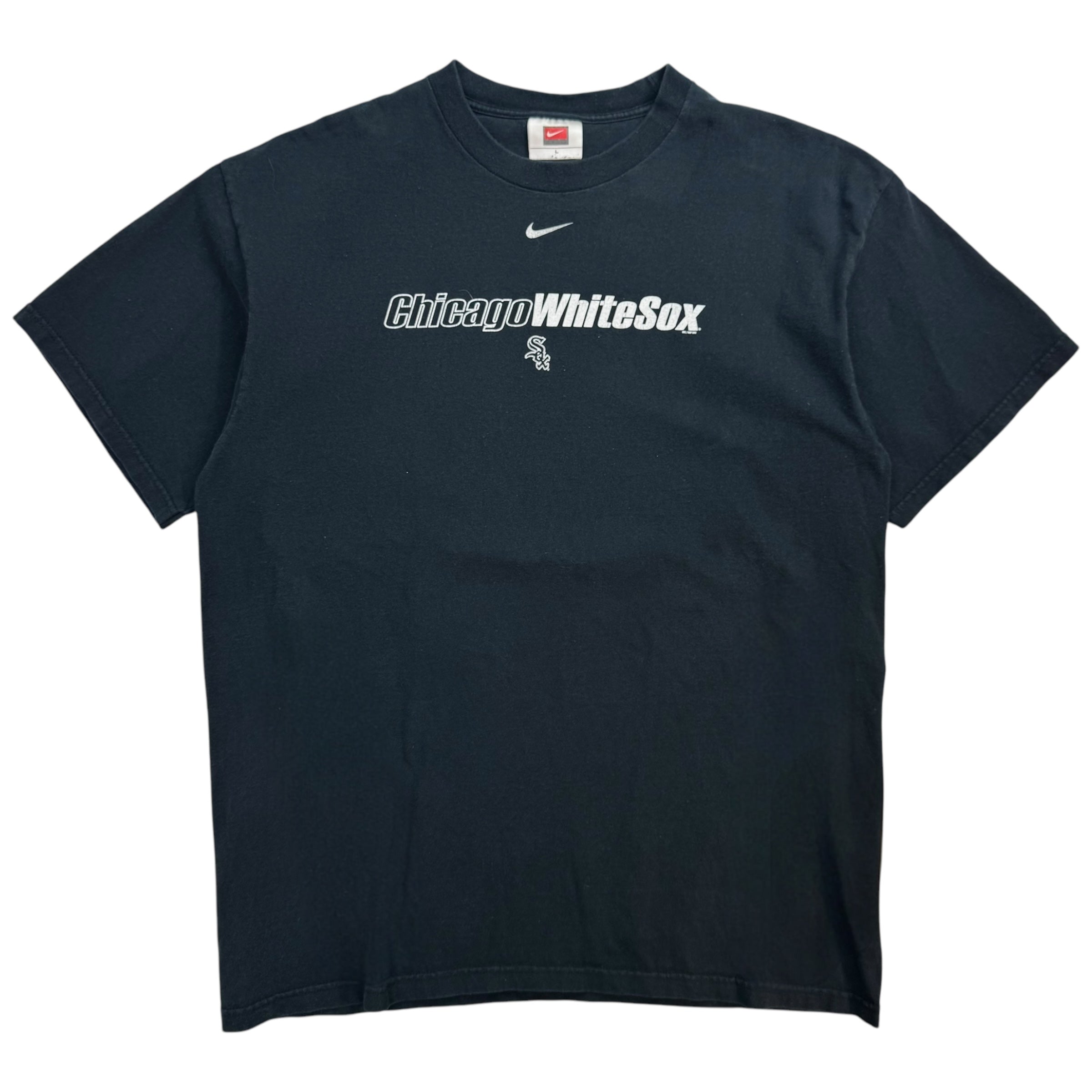 Vintage Nike Mid Swoosh Chicago Whitesox Tee Black