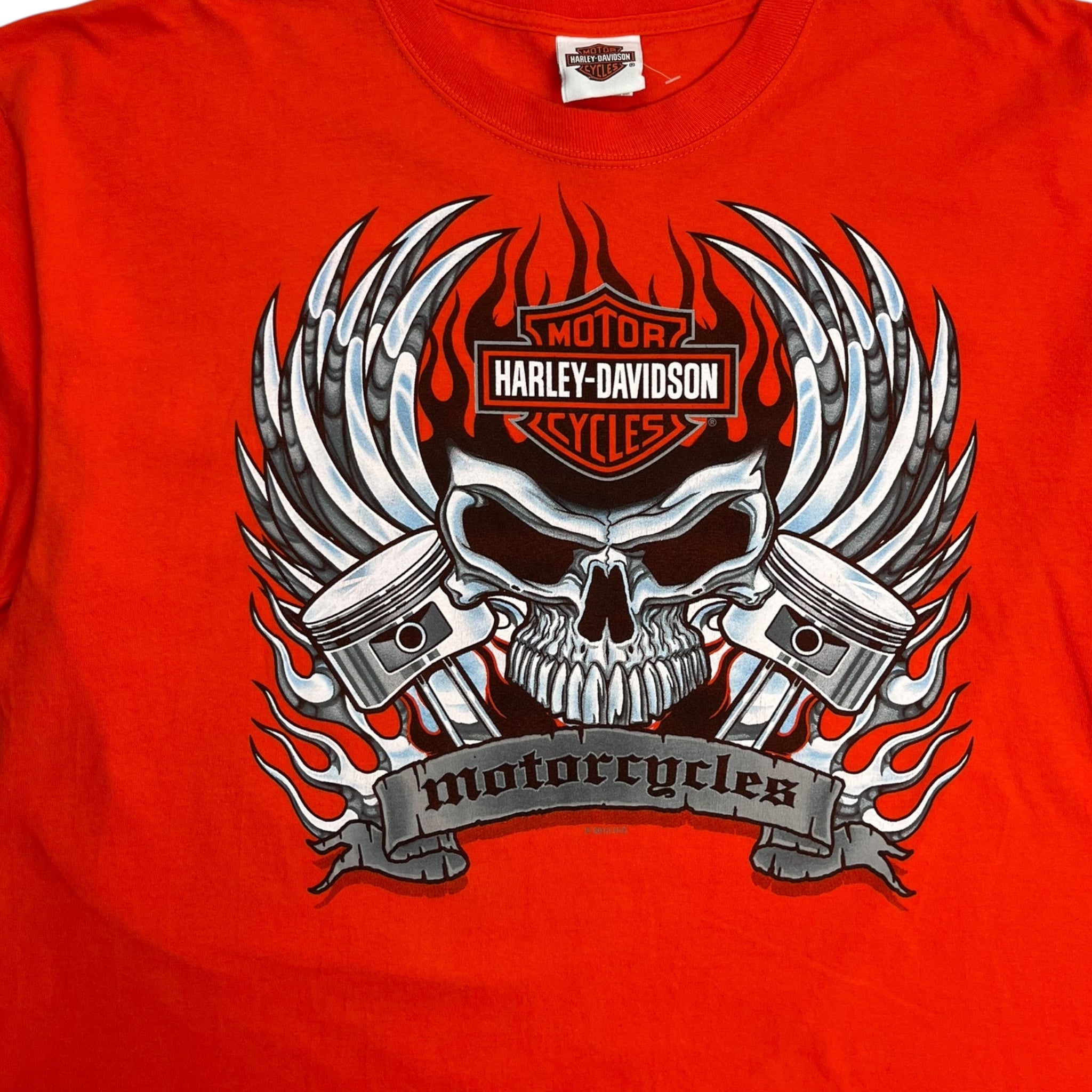 Harley Davidson Gilette Wyoming T-Shirt Orange