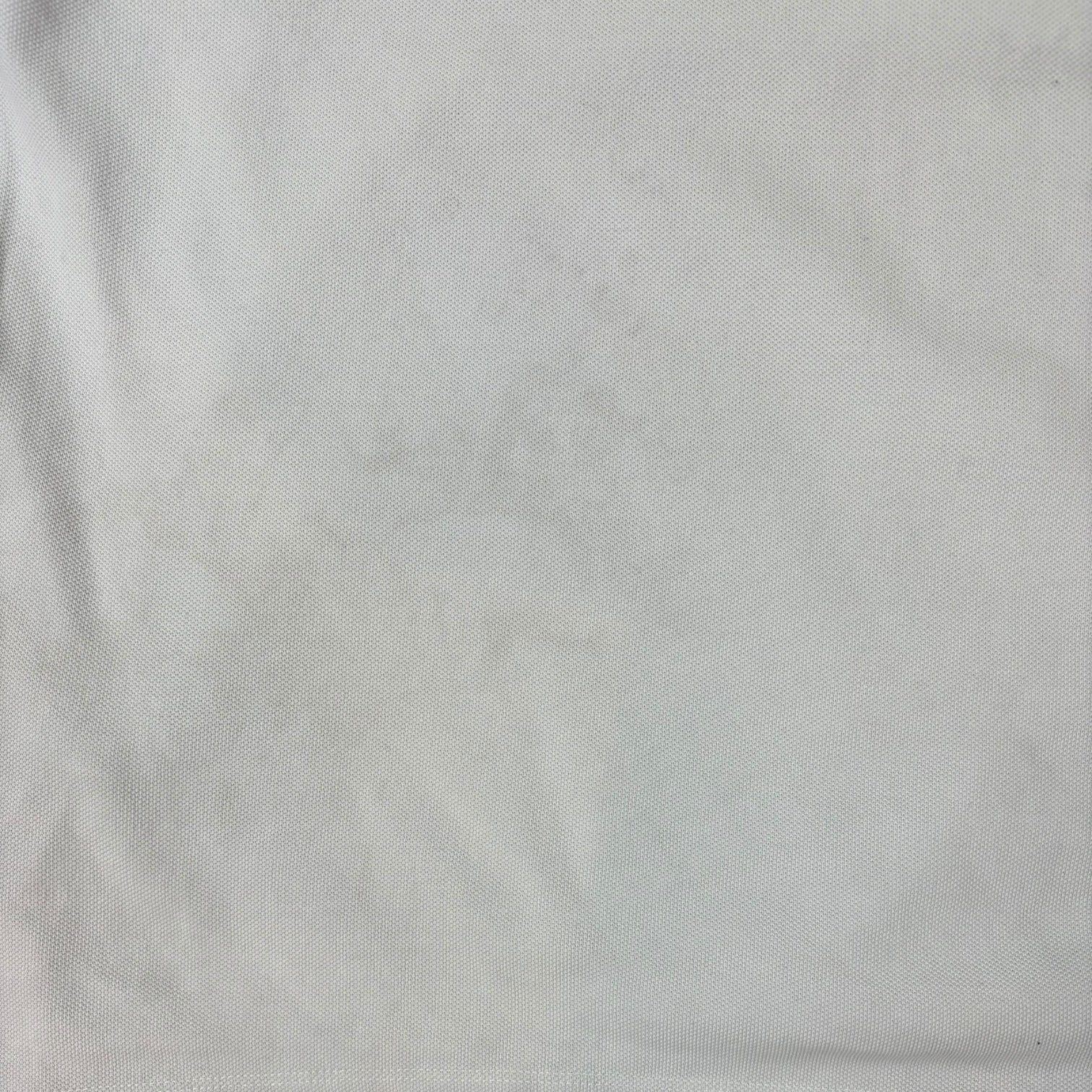 Stone Island Logo Appliqué Pique Polo T-Shirt White