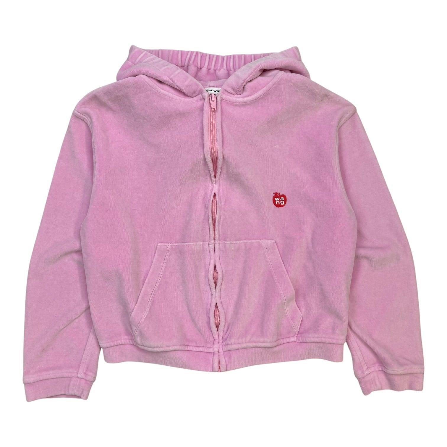 Alexander Wang FW23 Pink Apple Logo Hoodie Pink