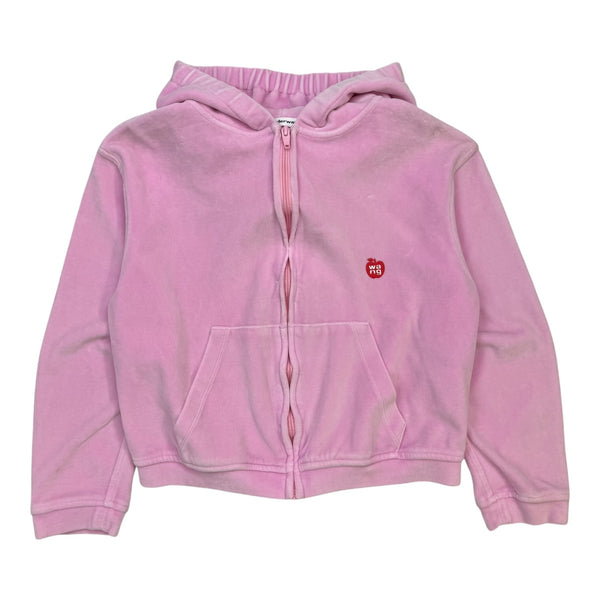 Alexander Wang FW23 Pink Apple Logo Hoodie Pink