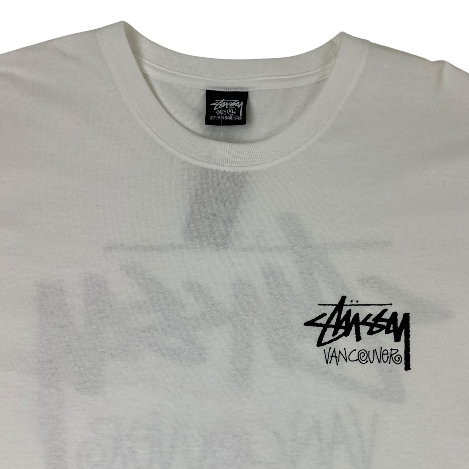 Stussy Vancouver Chapter Long Sleeve T-Shirt White