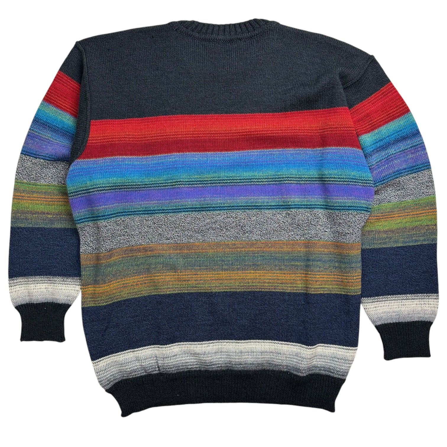 Vintage Carlo Colucci Patchwork Knit Sweater Multicolour