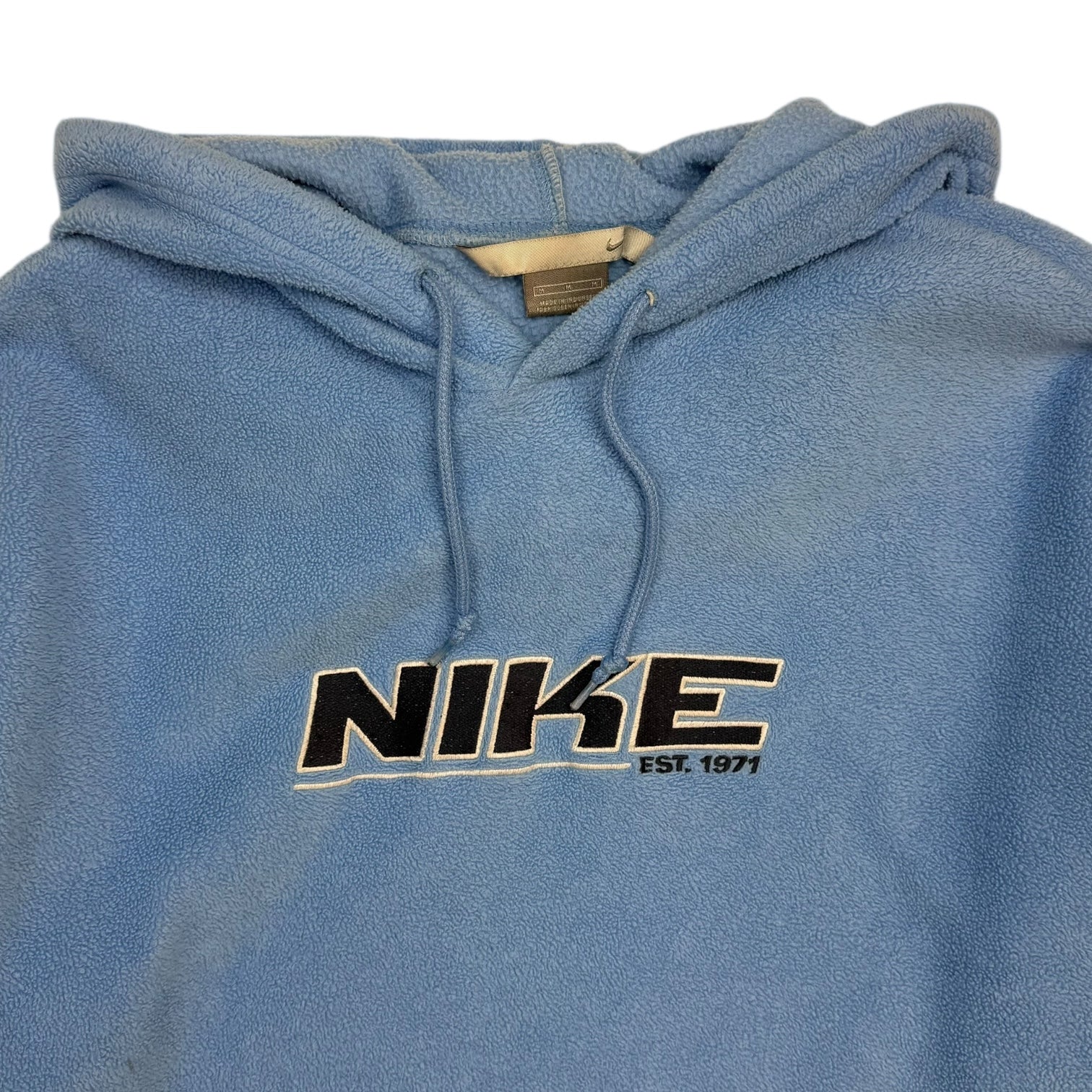 Vintage Nike Towel Fleece Hoodie Baby Blue