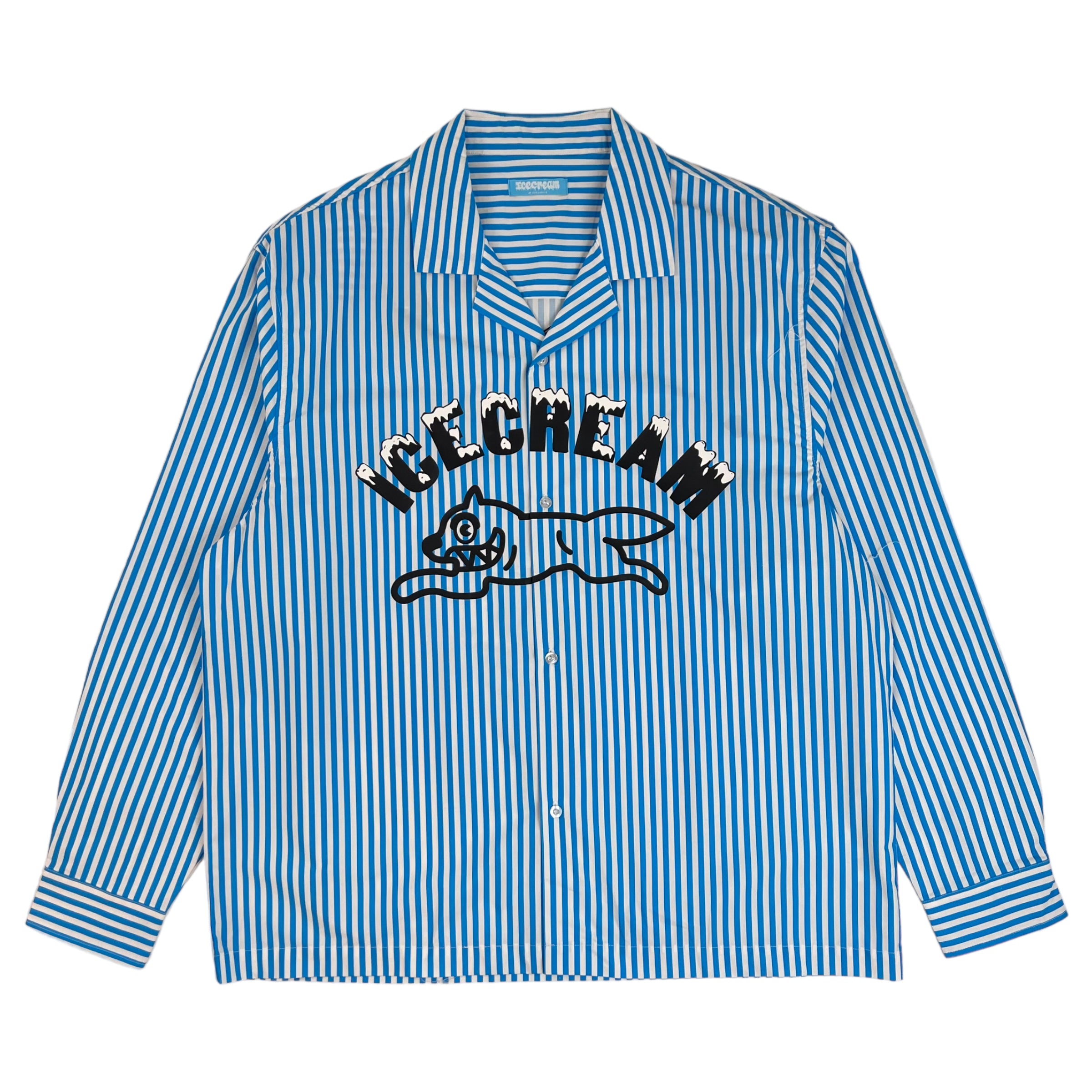 Billionaire Boys Club ICECREAM Striped L/S Shirt Blue/White