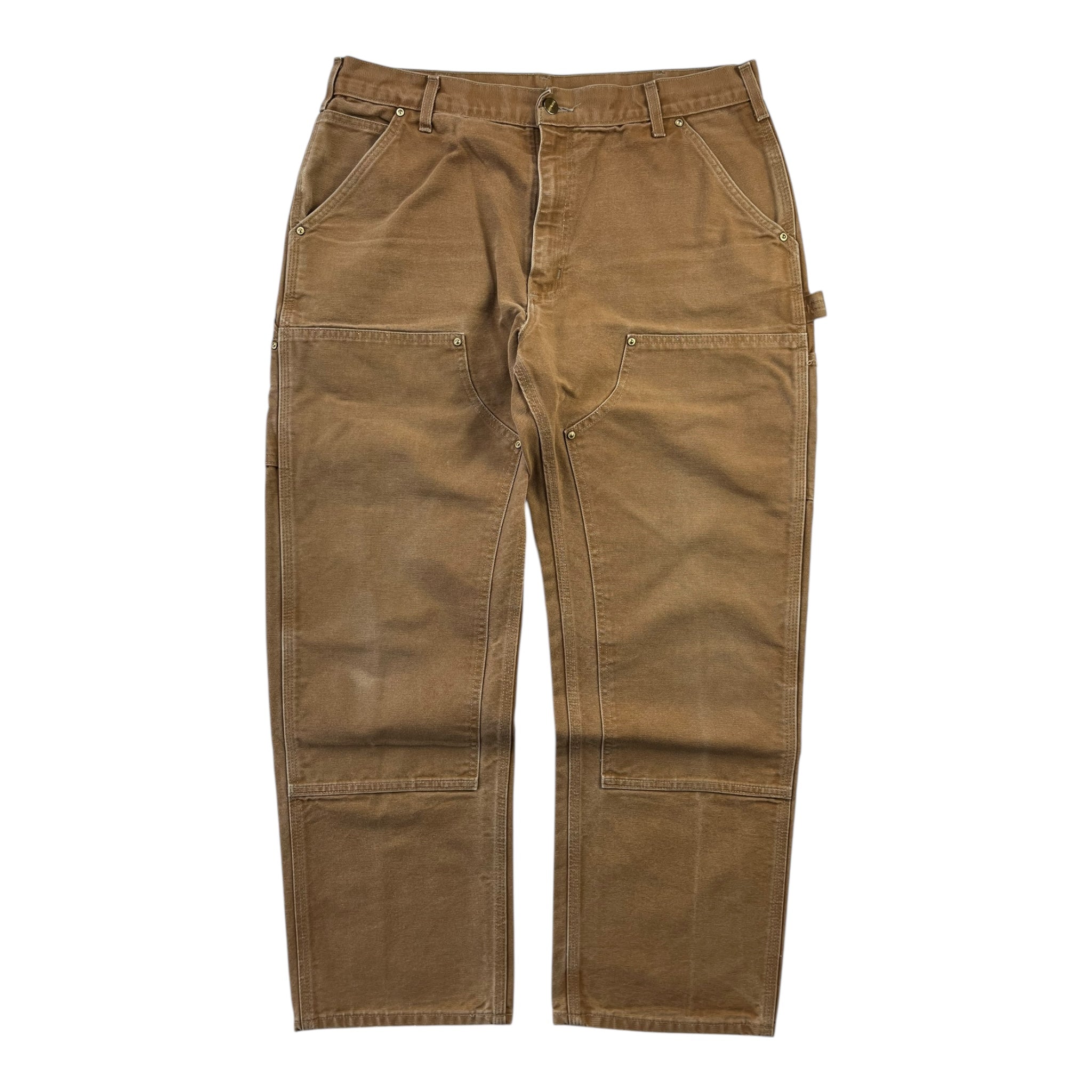 Carhartt miUSA Worked in Tan Double Knee Pants