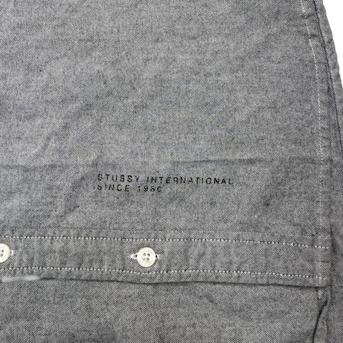 Y2K Stussy Button Up Shirt Grey/Camo