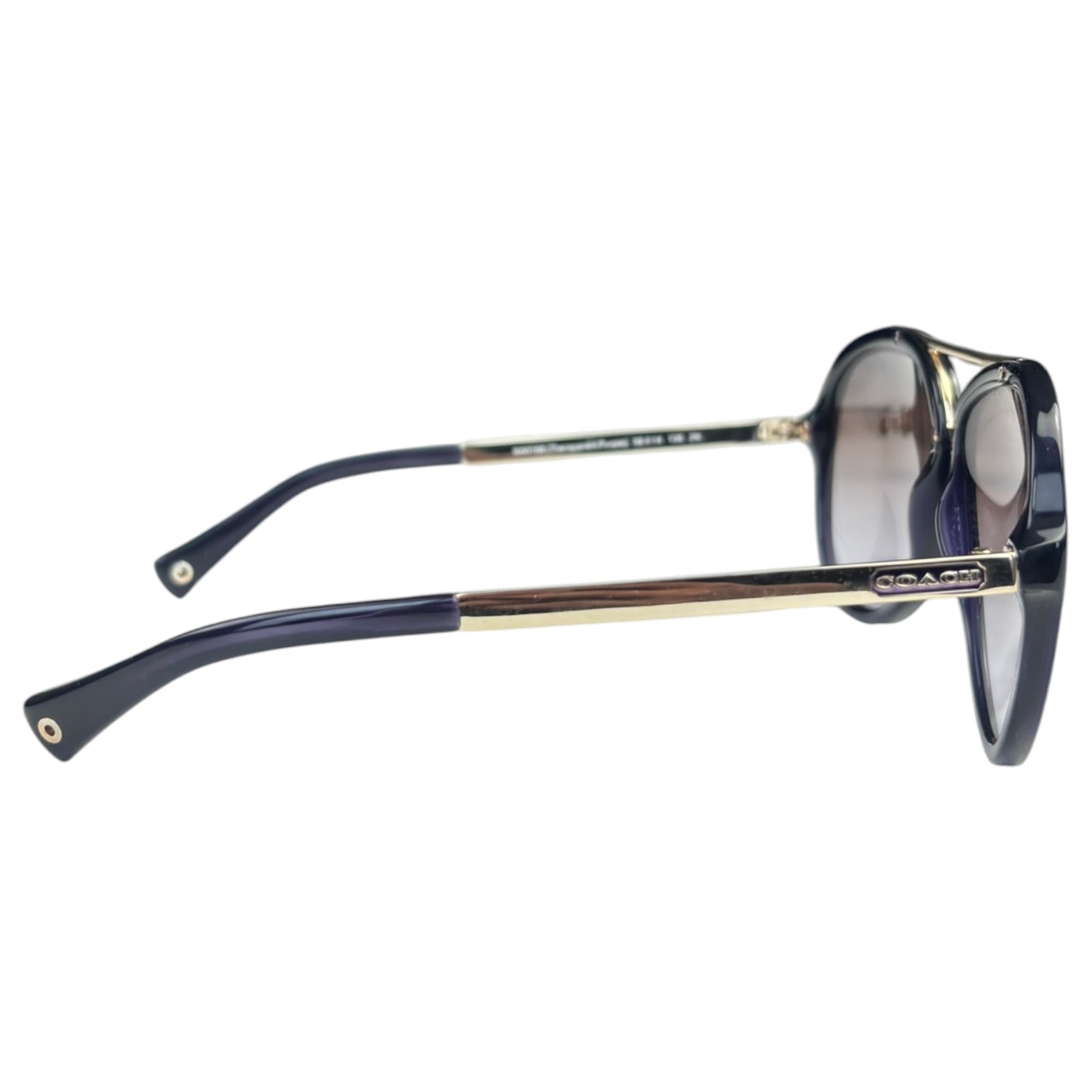 (W) Coach Aviator Style Sunglasses Black