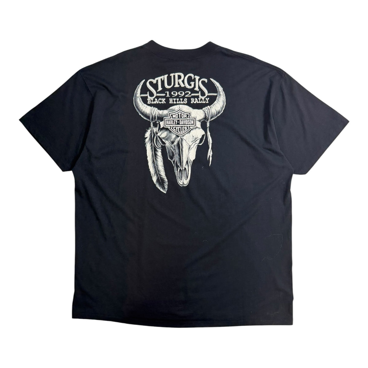 Harley Davidson 1991 3D Emblem Protect Wildlife T-Shirt Black