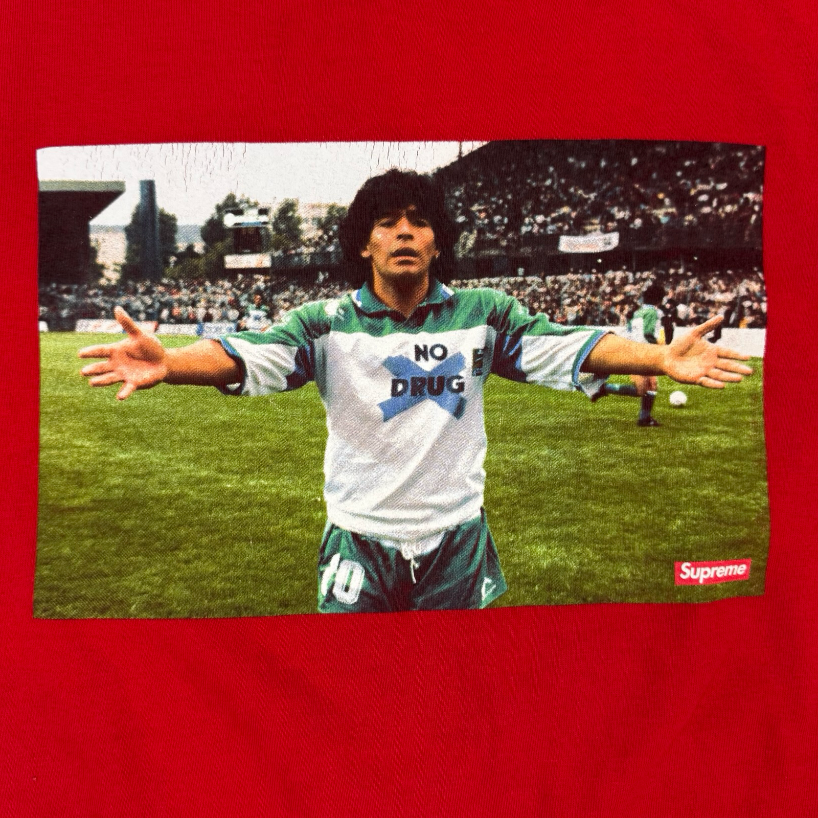Supreme Maradona Tee Red