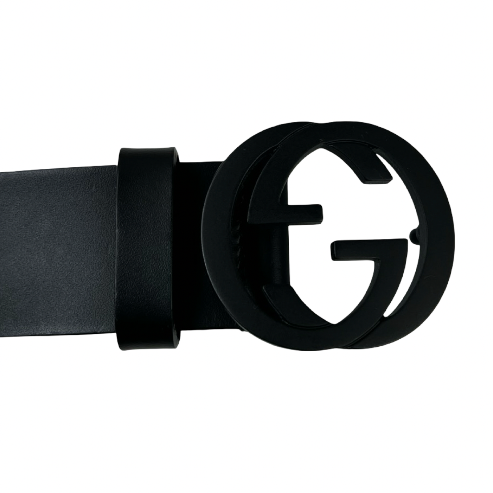 Gucci Interlocking G Matted Black Belt