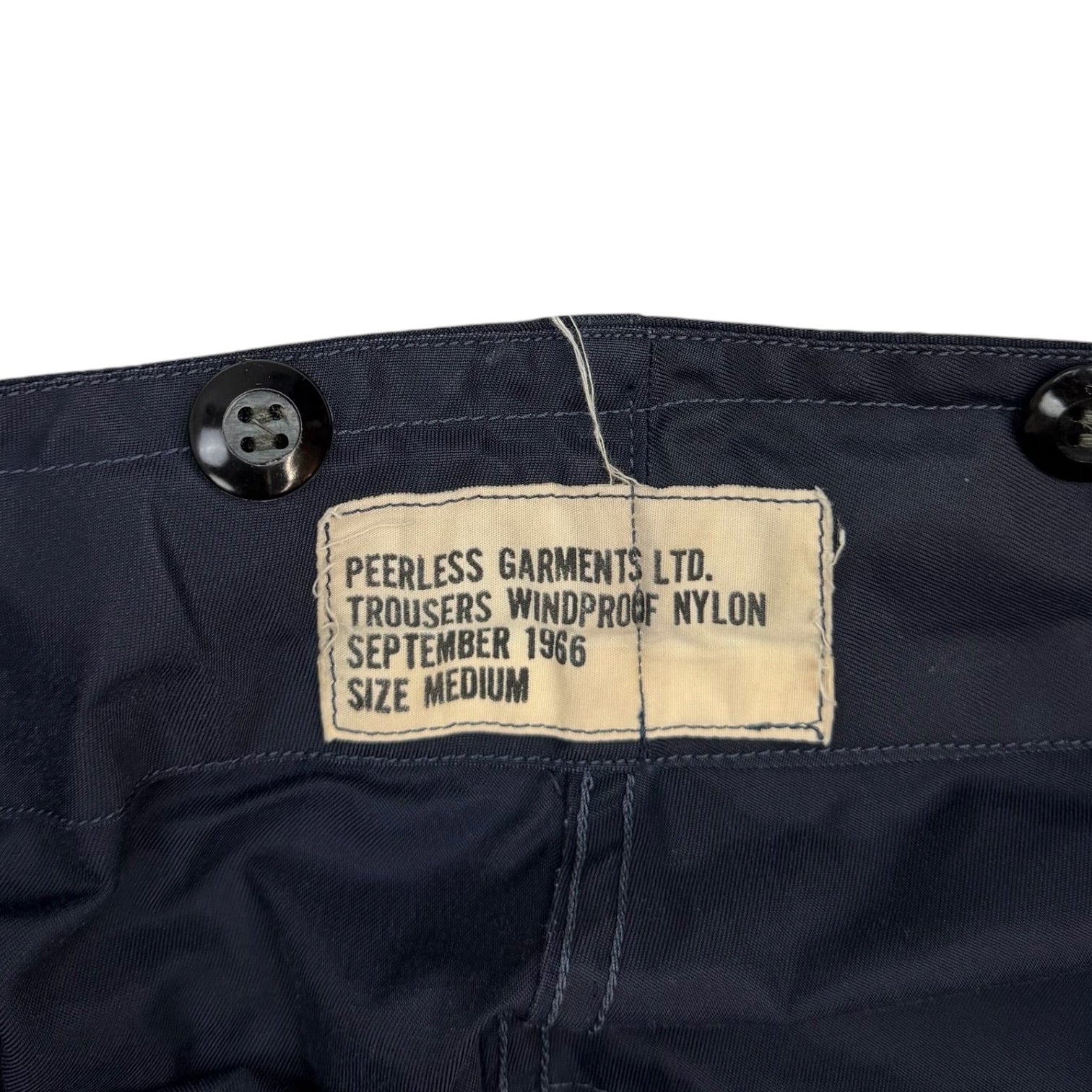 Vintage Military Nylon Cargo Pants Navy