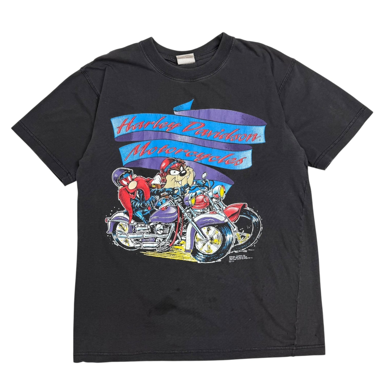 1994 Harley Davidson Tasmanian Devil Tee Faded Black