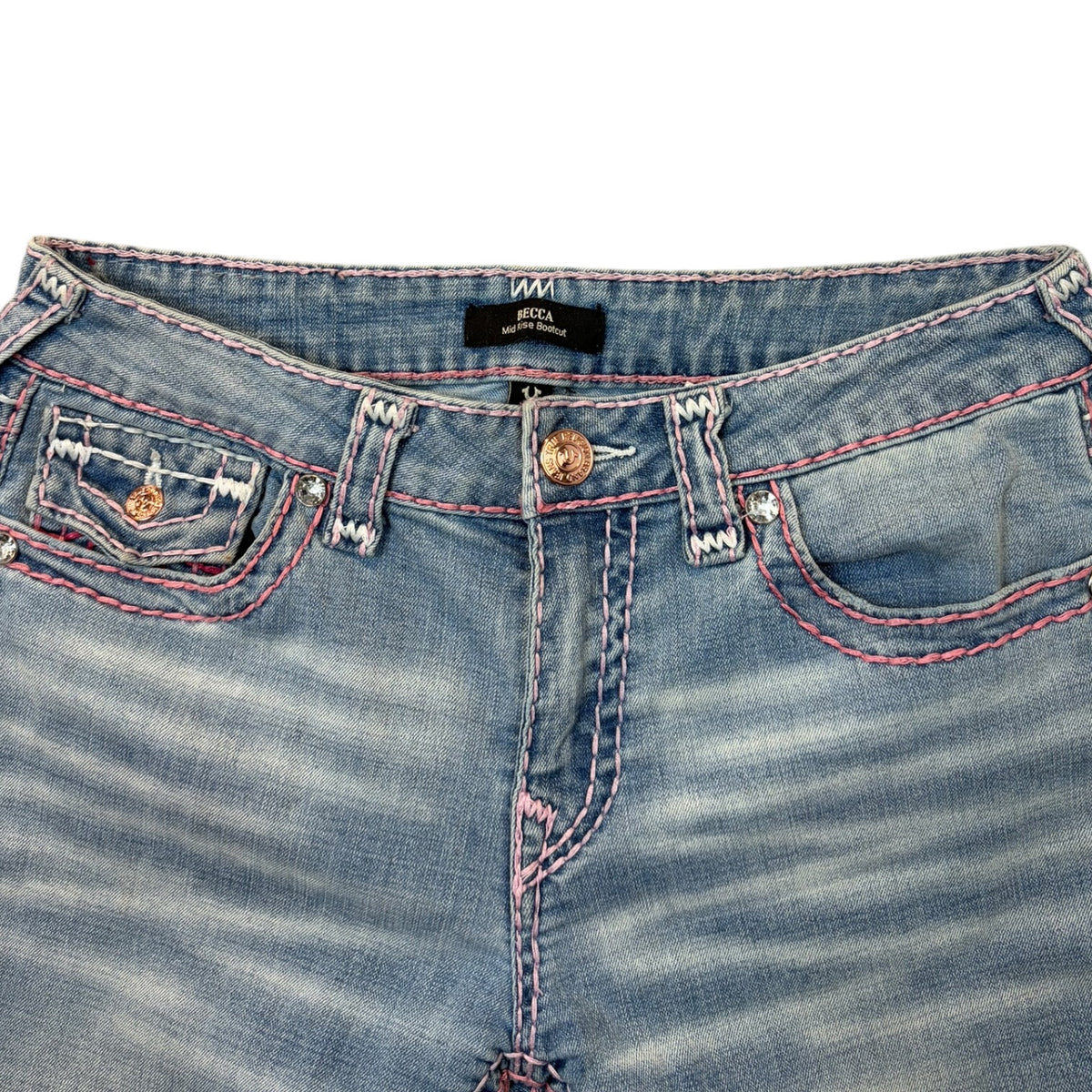 (W) True Religion Becca Bootcut Jeans Light Wash
