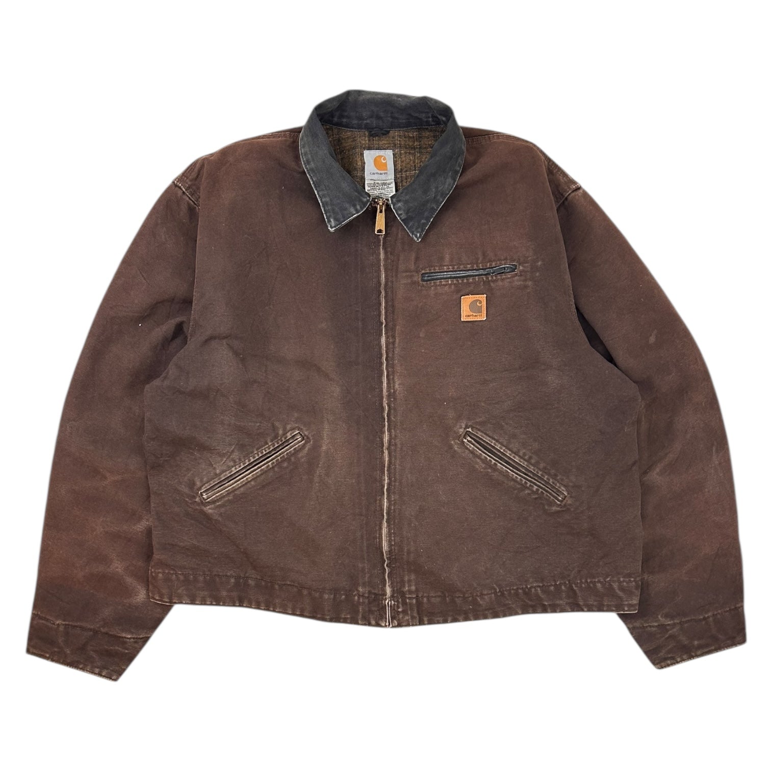 Vintage Carhartt Detroit Blanket Lined Jacket Brown