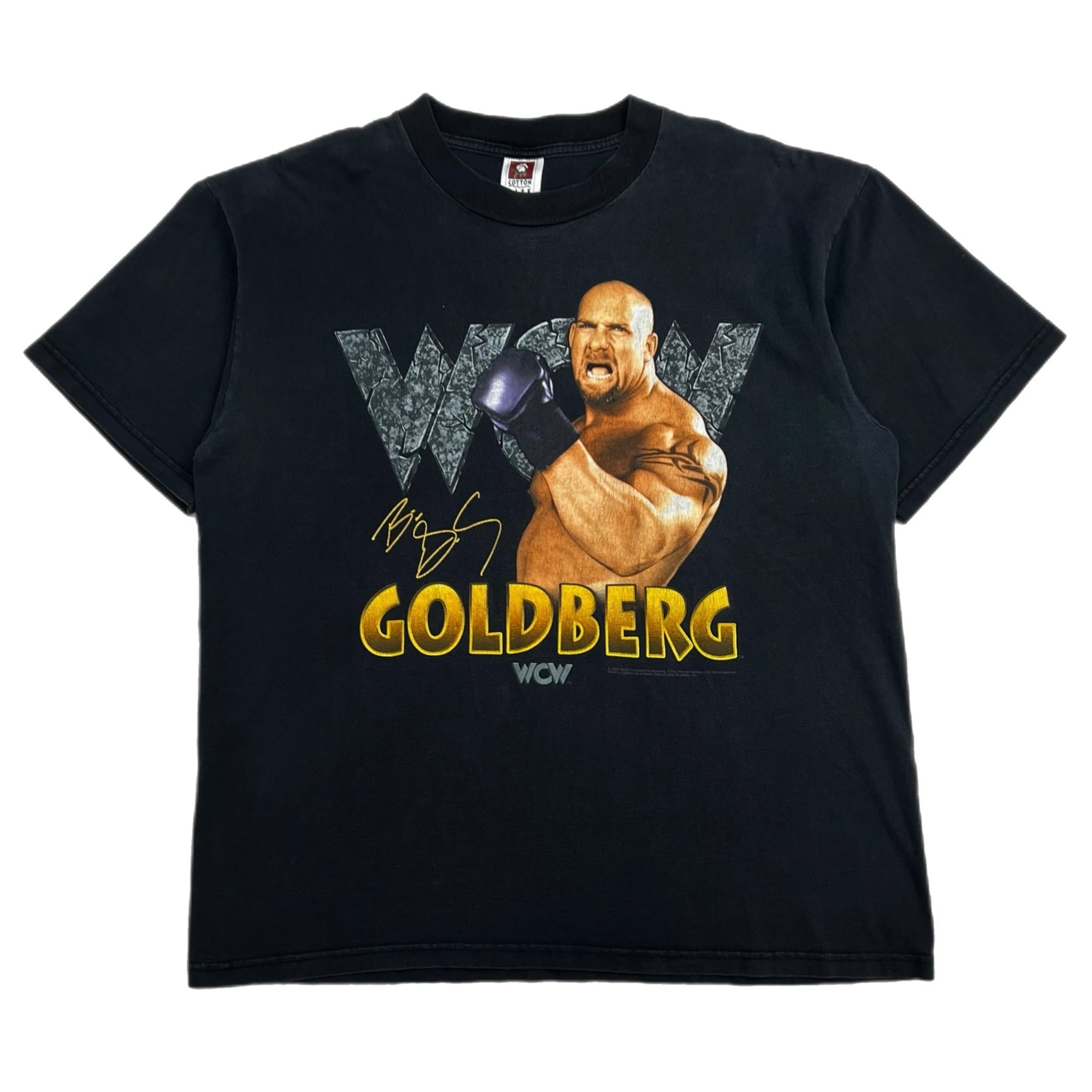 1998 WCW Goldberg Signature Tee Black