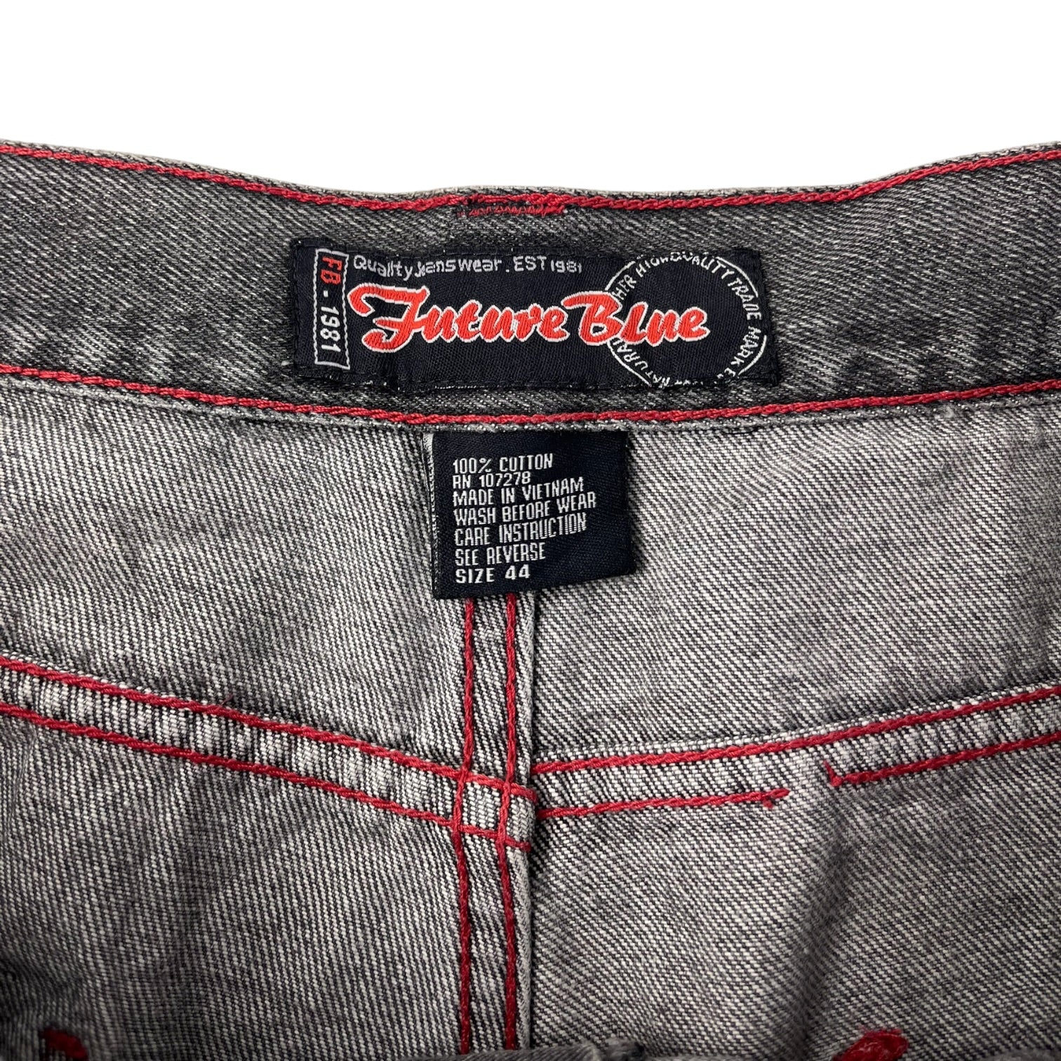 Vintage Y2K Future Blue Jorts