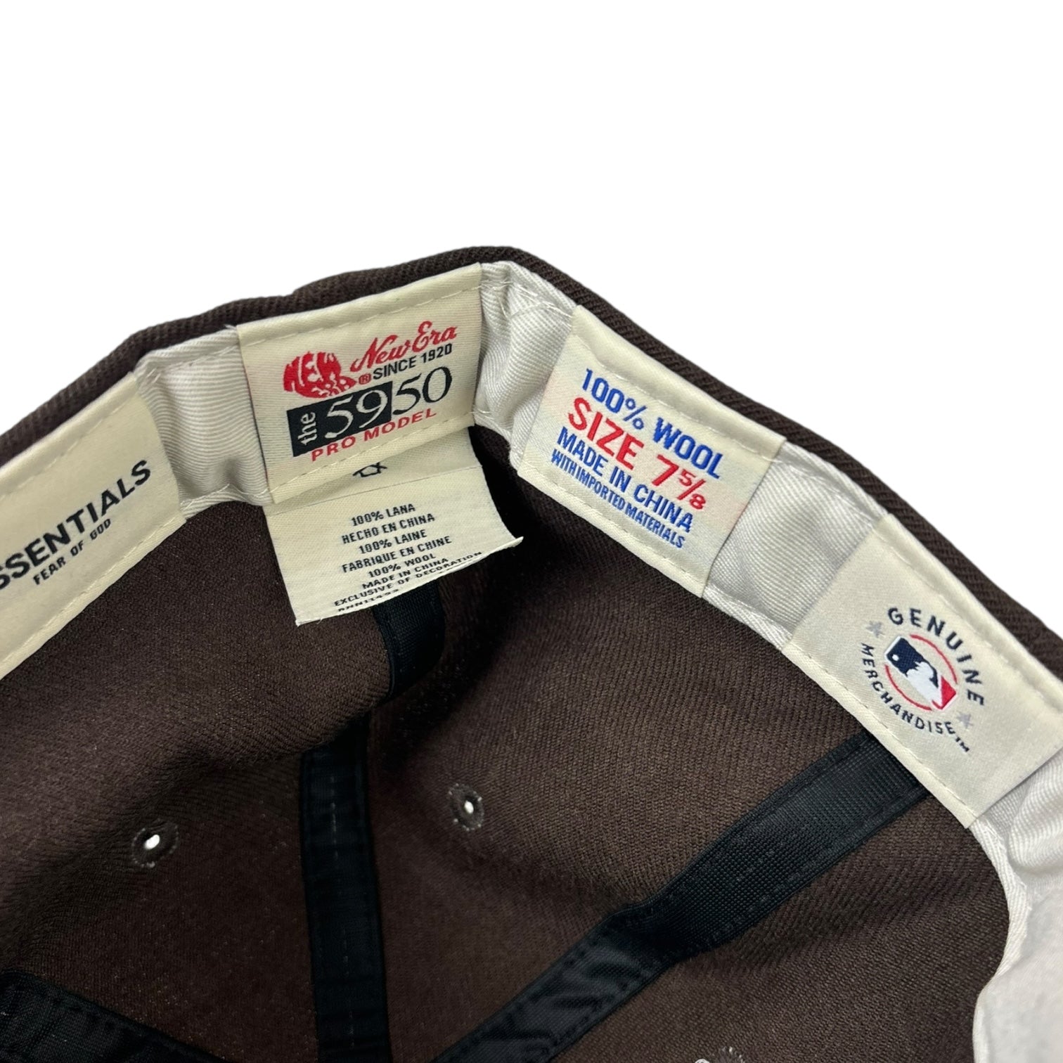 Fear of God Essentials Fitted Hat Brown