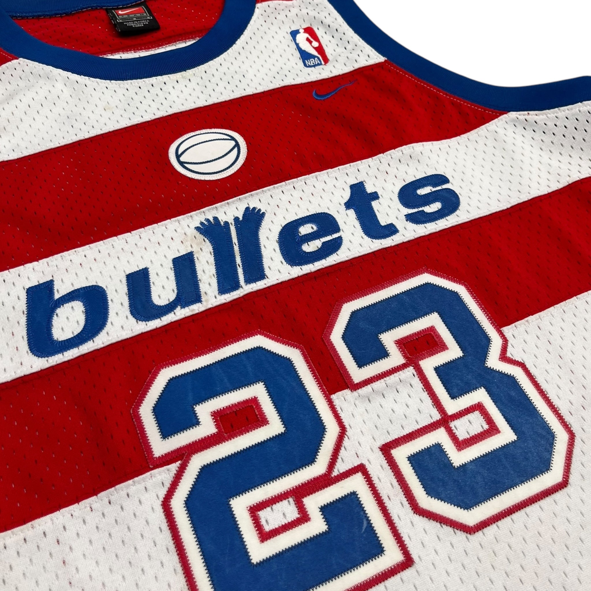 Vintage Nike Washington Bullets Michael Jordan Jersey