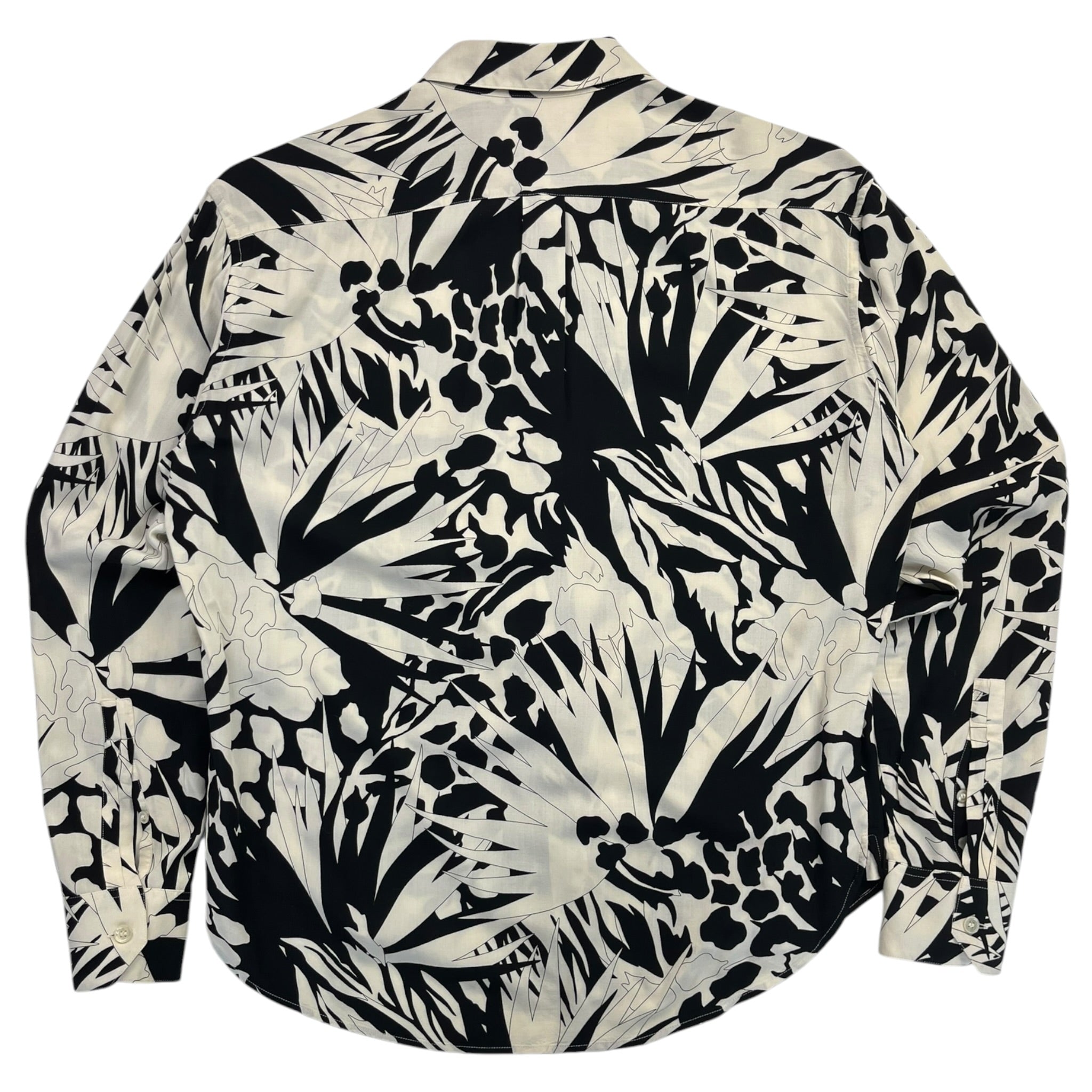 Saint Laurent Floral Silky Button Up Shirt