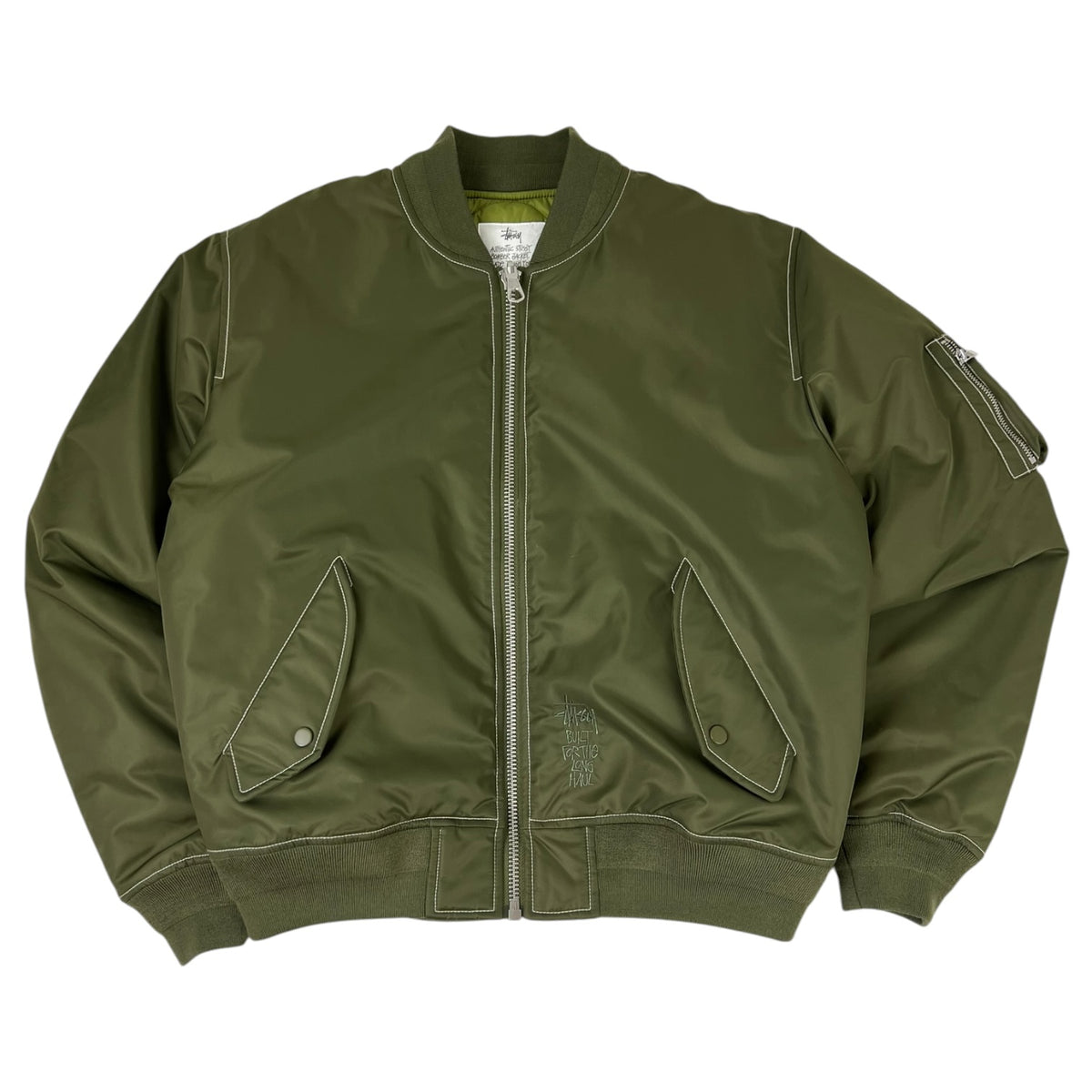 Stussy Built Reversible Bomber Jacket Olive