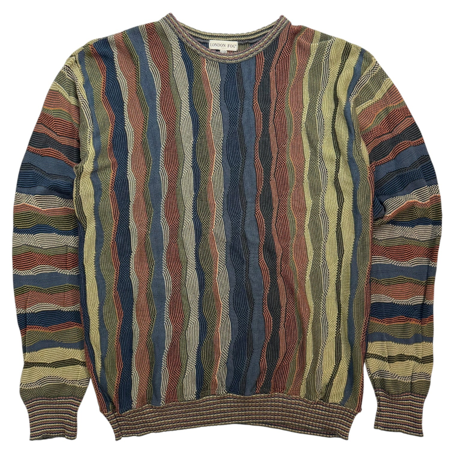 Vintage London Fog Knit Sweater Multicolour