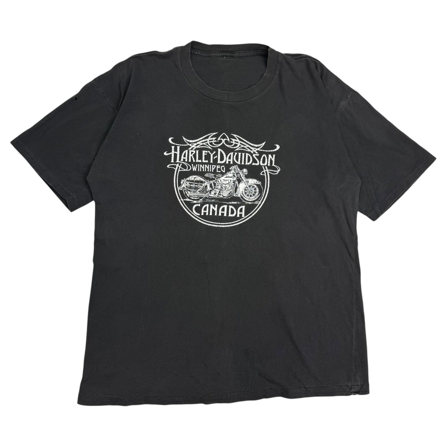 Vintage Harley Davidson Of Winnipeg Tee Black